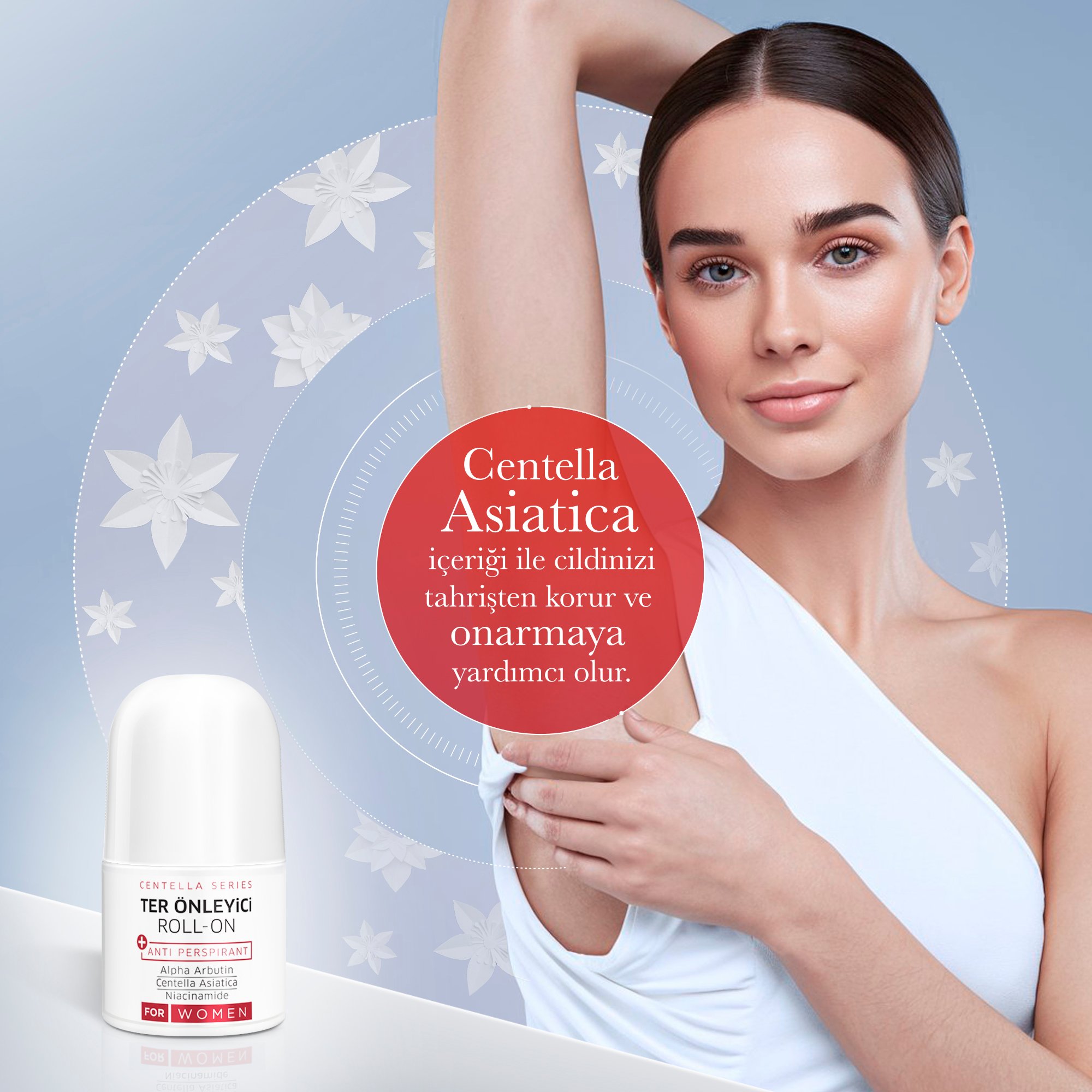 Kadın Beyazlatıcı Etkili Ter Önleyici Roll-On Antiperspirant 50ml