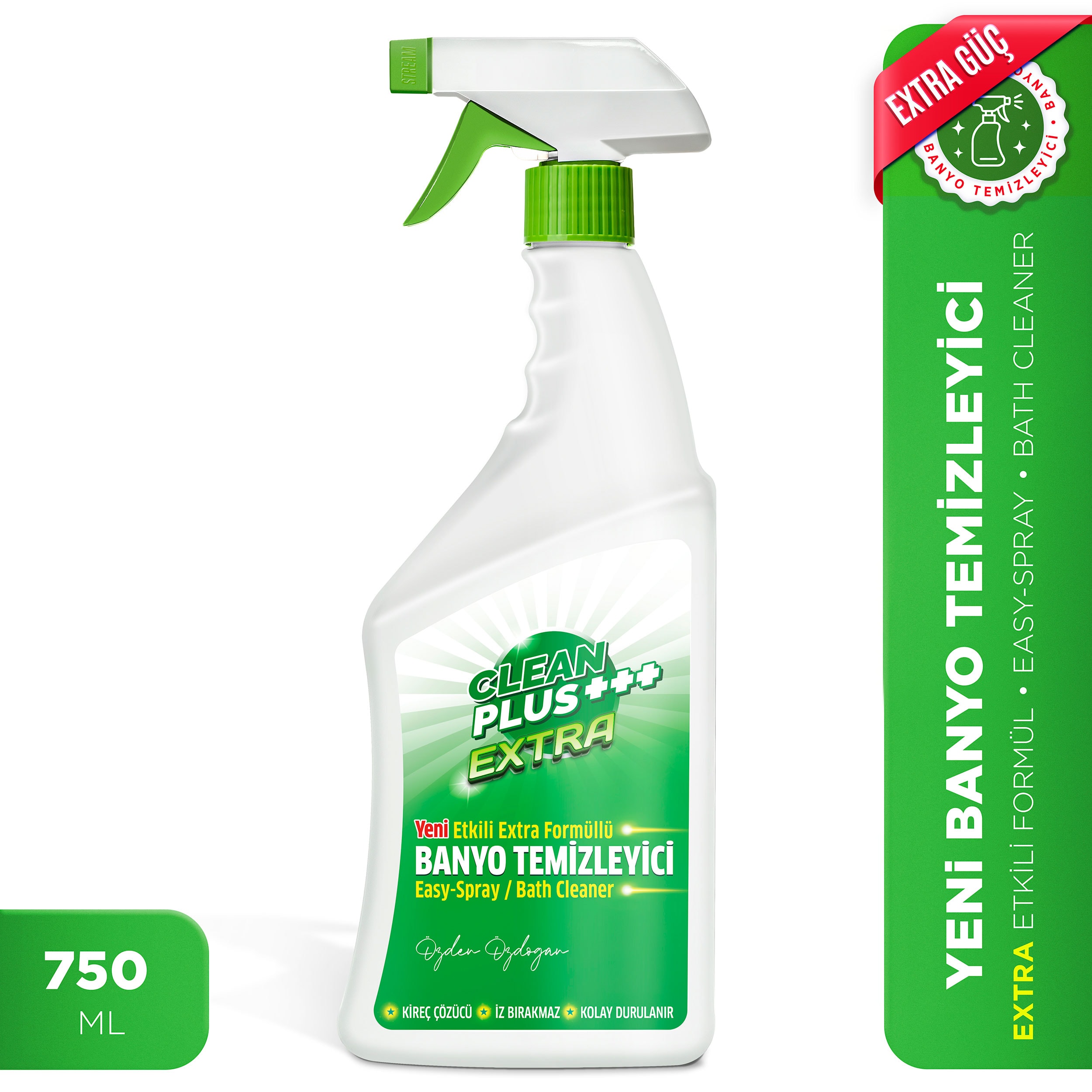 Clean Plus+ Extra Kireç Çözücü Ultra Güçlü Banyo Temizleyici 750 ml