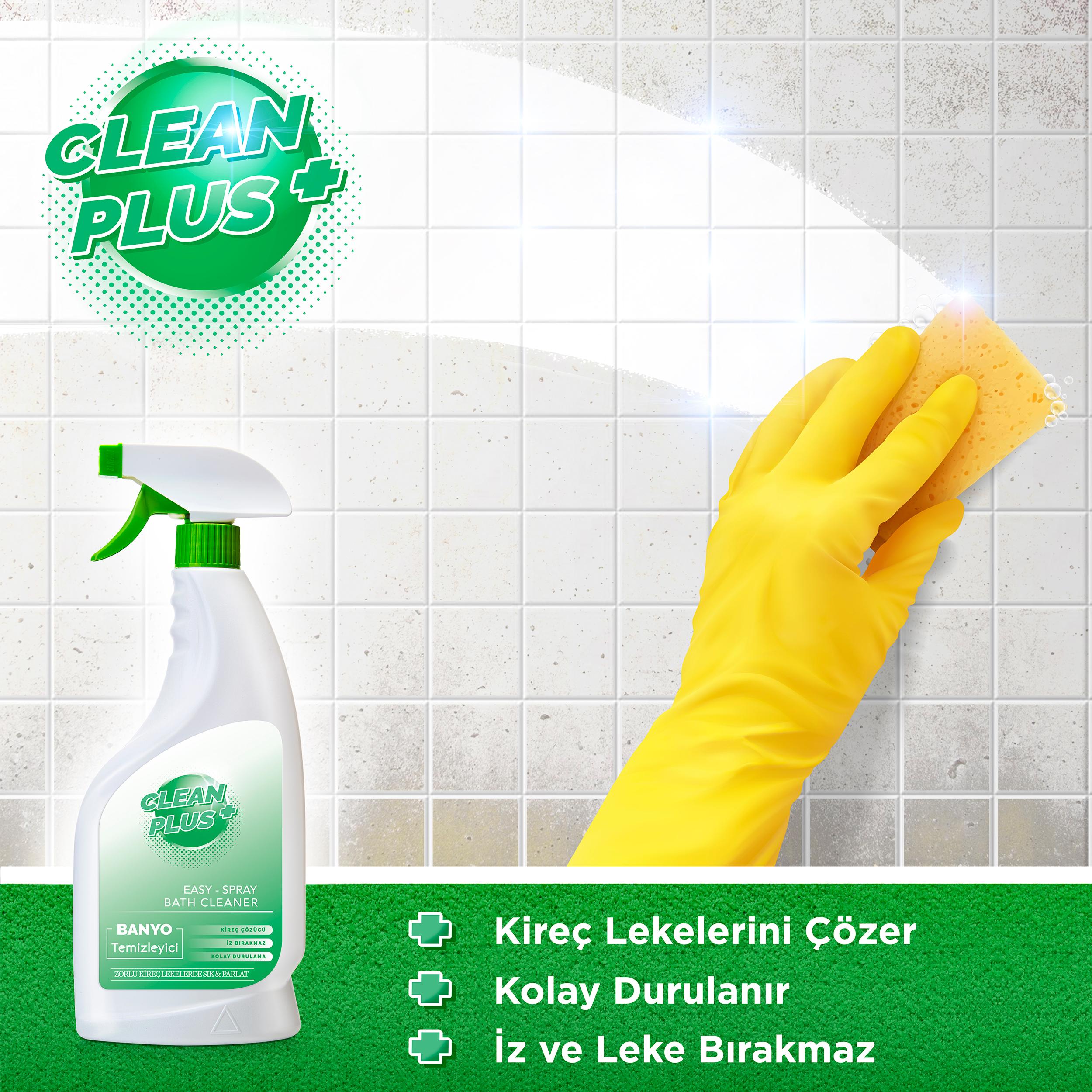Clean Plus+ Kireç Çözücü Ultra Güçlü Banyo Temizleyici 750 ml