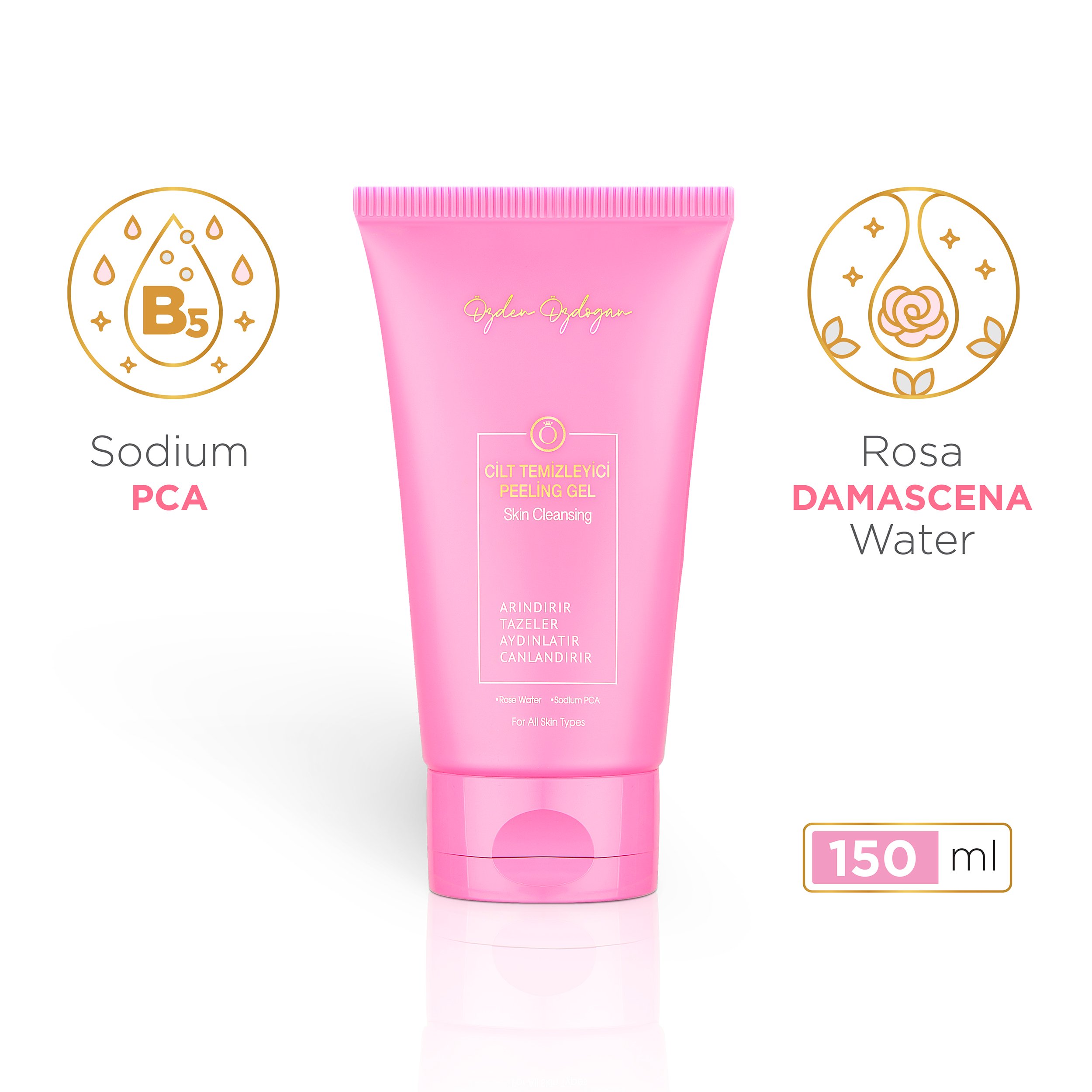 Gül Suyu İçerikli Arındırıcı ve Aydınlatıcı Peeling Jel 150 ml
