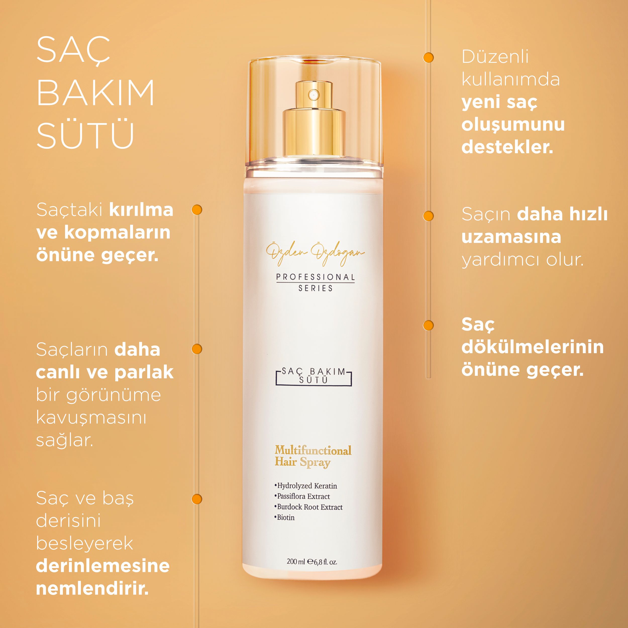 Güçlendirici, Besleyici ve Onarıcı Saç Toniği Keratin & Biotin 200 ml