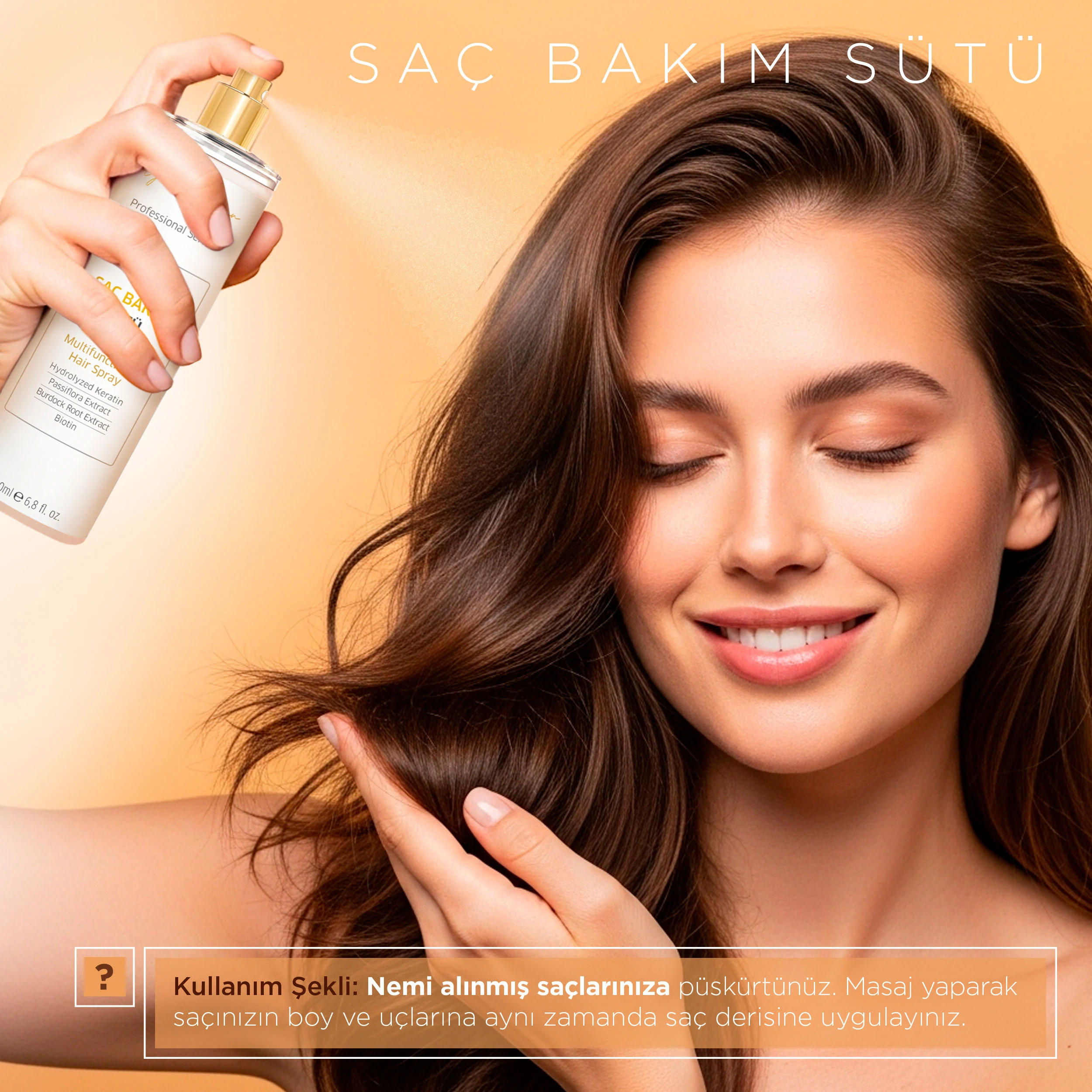 Güçlendirici, Besleyici ve Onarıcı Saç Toniği Keratin & Biotin 200 ml