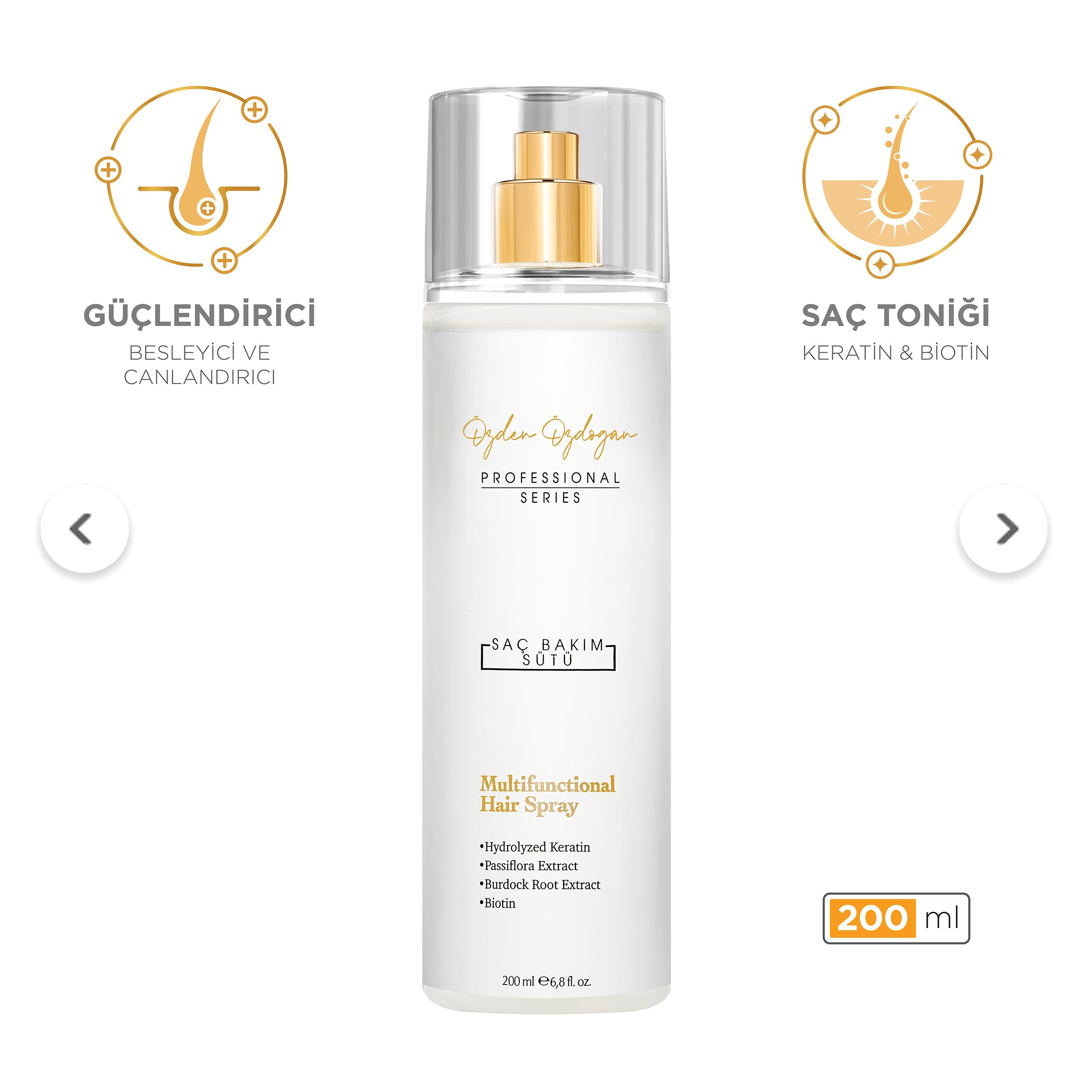 Güçlendirici, Besleyici ve Onarıcı Saç Toniği Keratin & Biotin 200 ml