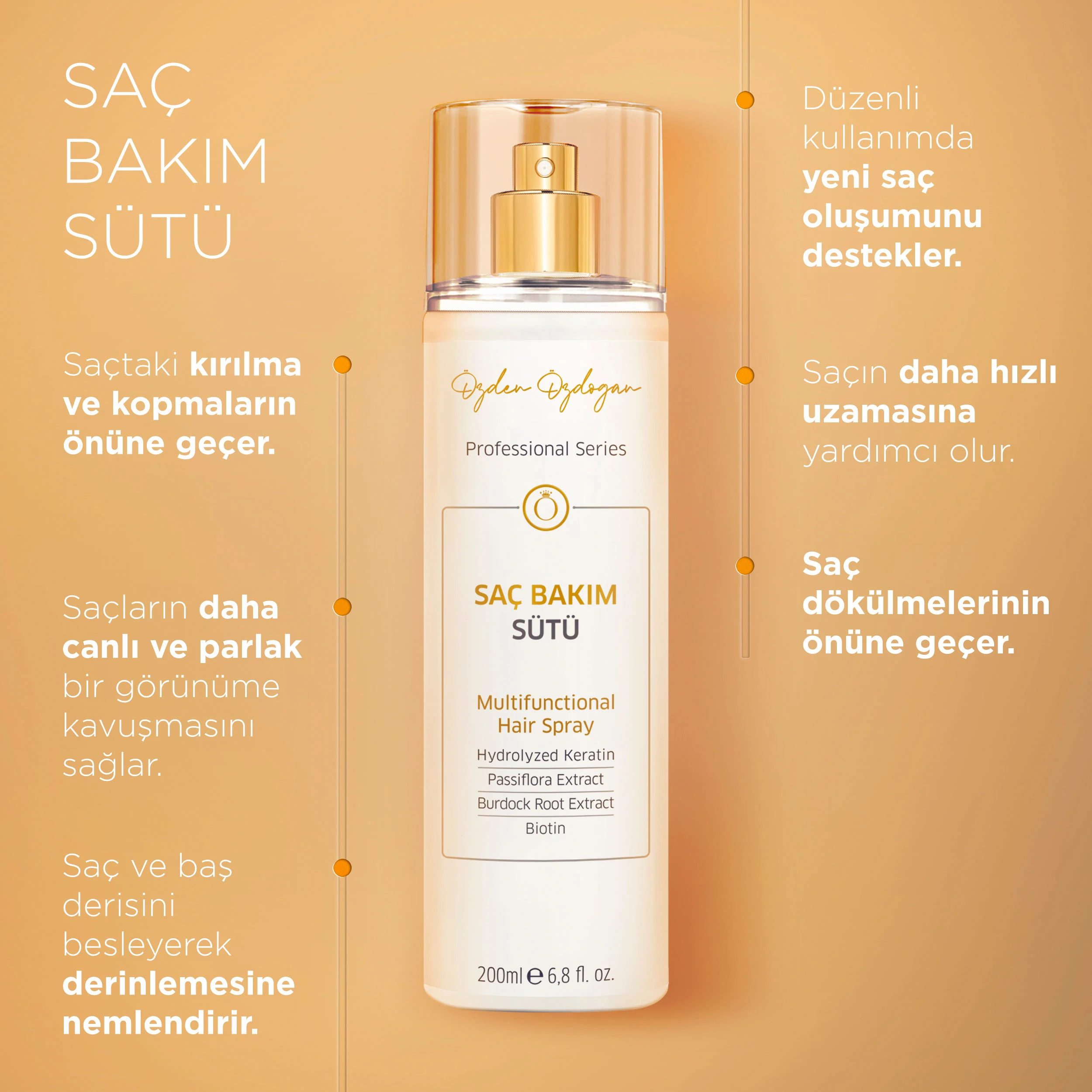 Güçlendirici, Besleyici ve Onarıcı Saç Toniği Keratin & Biotin 200 ml