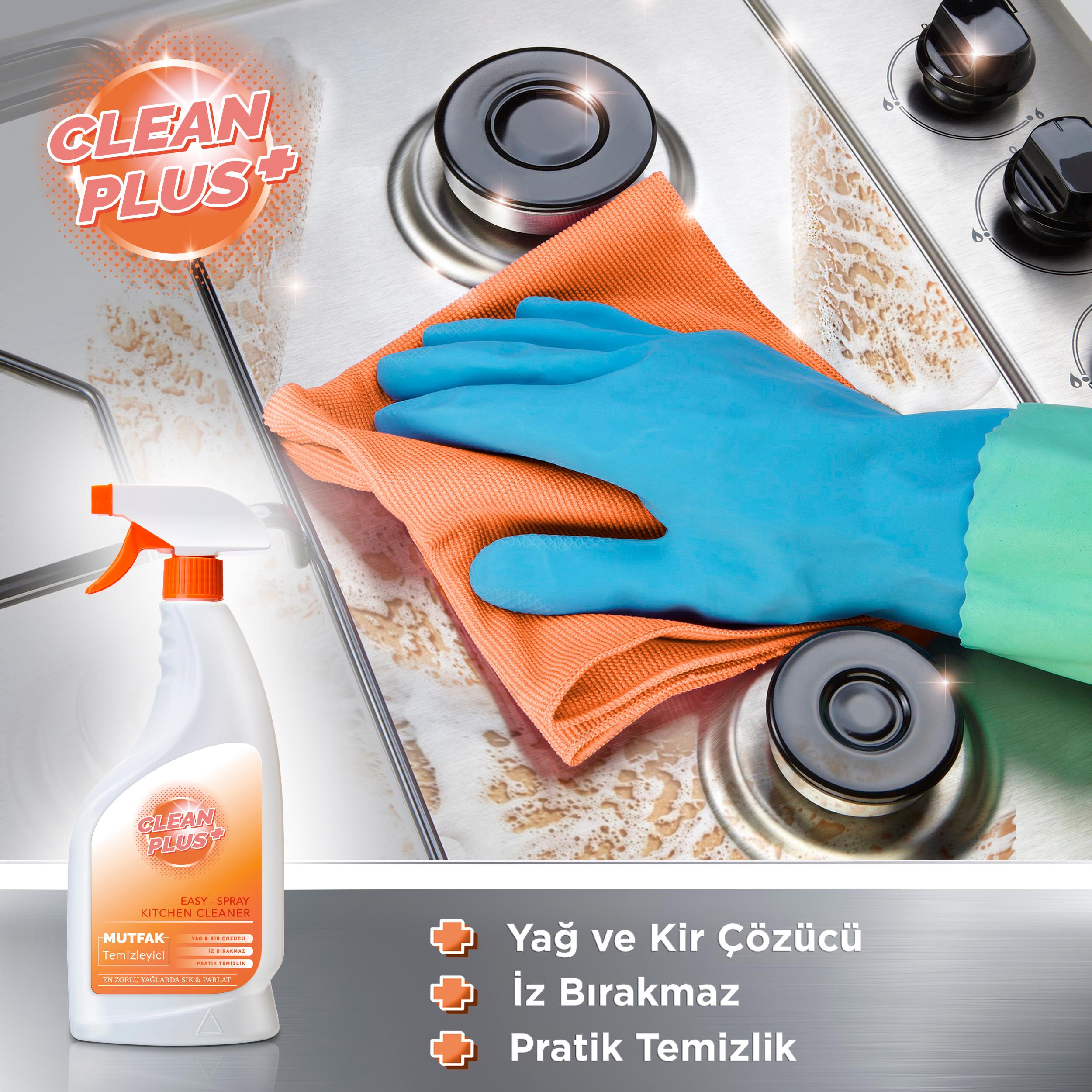 Clean Plus+ Yağ ve Kir Çözücü Ultra Güçlü Mutfak Temizleyici 750 ml