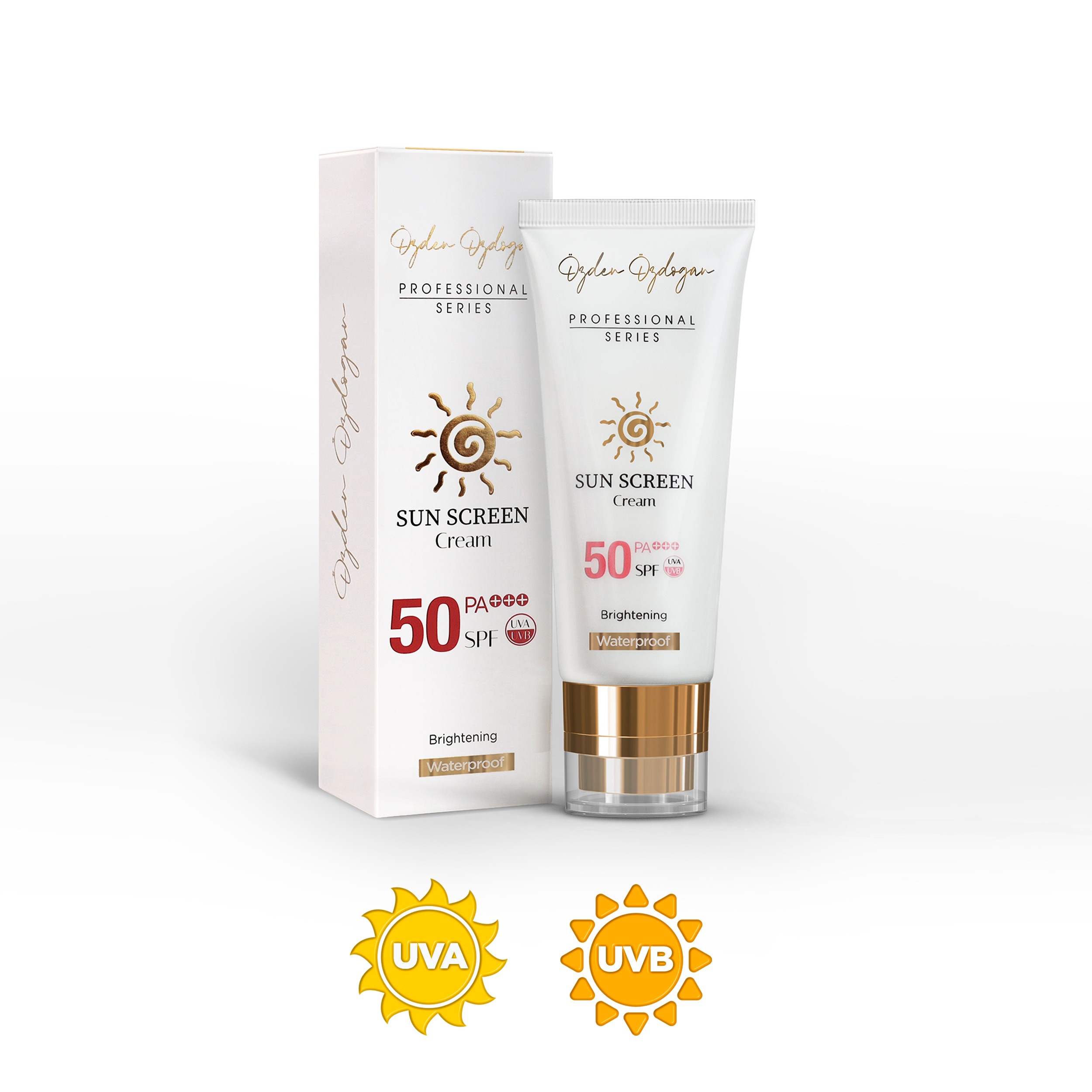 Yüksek Korumalı Leke Karşıtı, Aydınlatıcı, Waterproof Spf 50+ Yüz Güneş Kremi 50ml