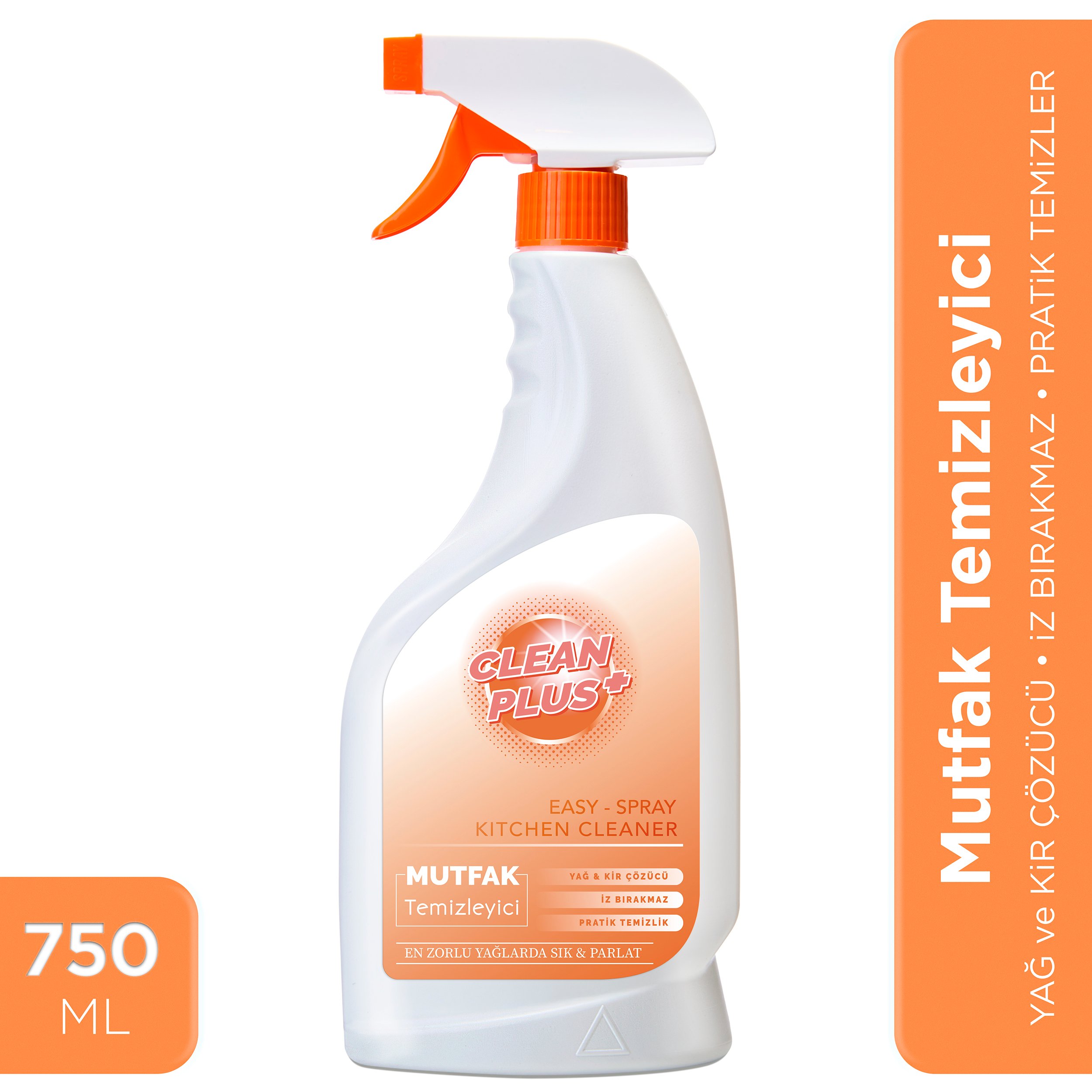Clean Plus+ Yağ ve Kir Çözücü Ultra Güçlü Mutfak Temizleyici 750 ml