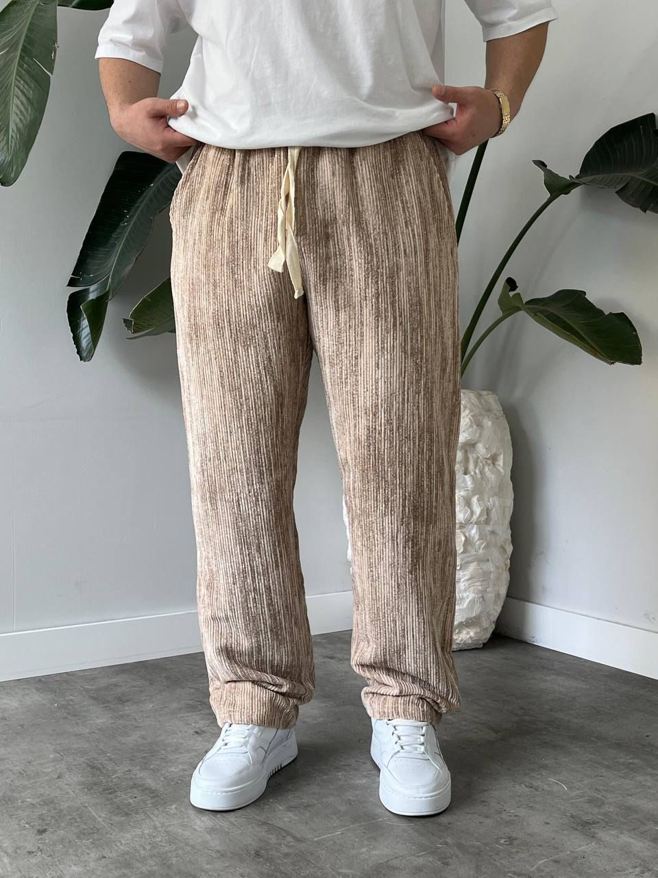 Batik Kadife Baggy Pantolon 