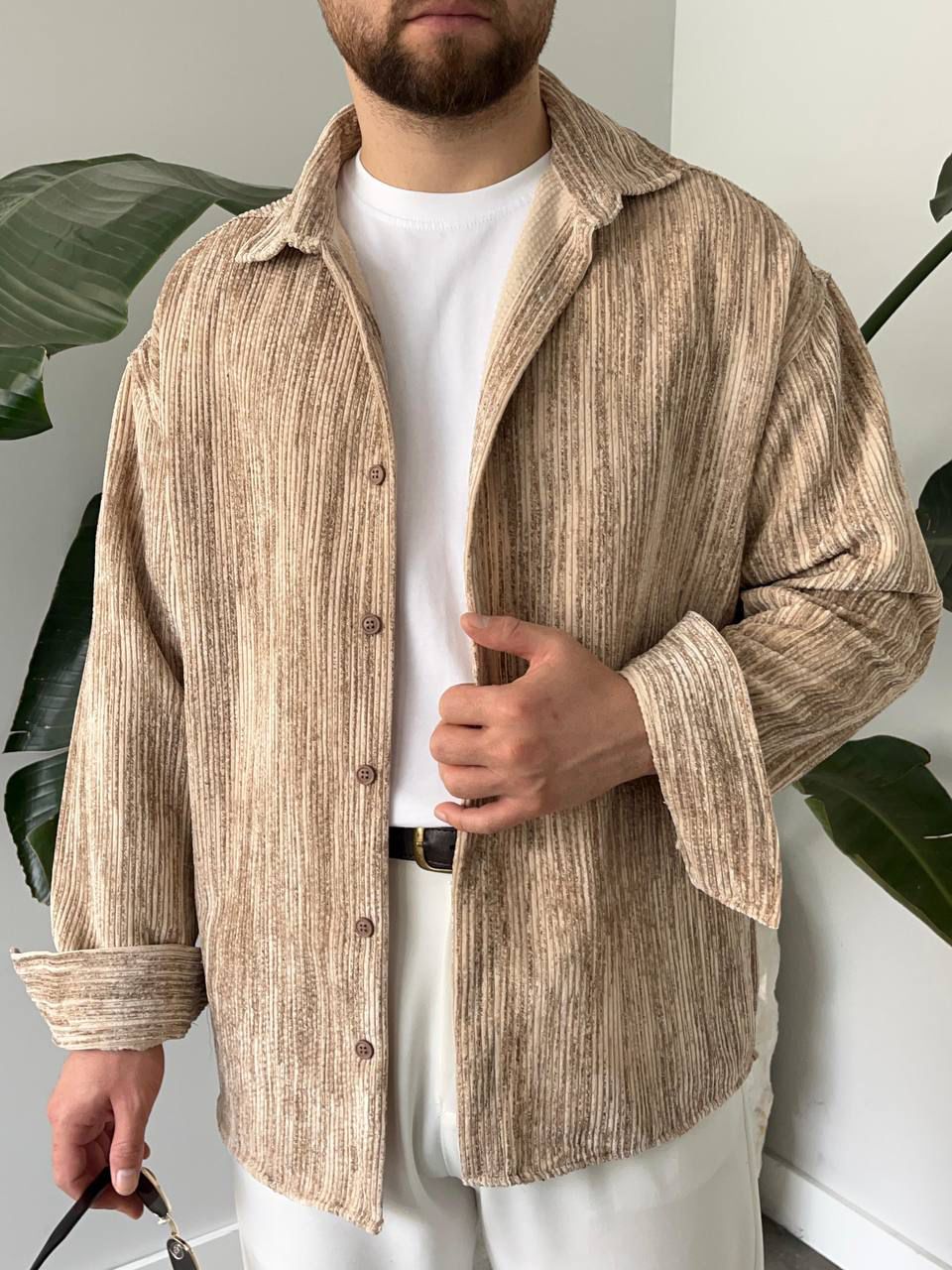 Batik Kadife Oversize Gömlek