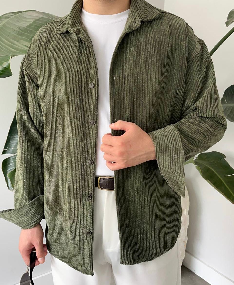 Batik Kadife Oversize Gömlek