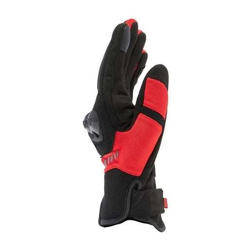 DAINESE ELD/MIG 3 AIR TEX GLOVES BLACK/RED-LAVA YAZLIK ELDİVEN