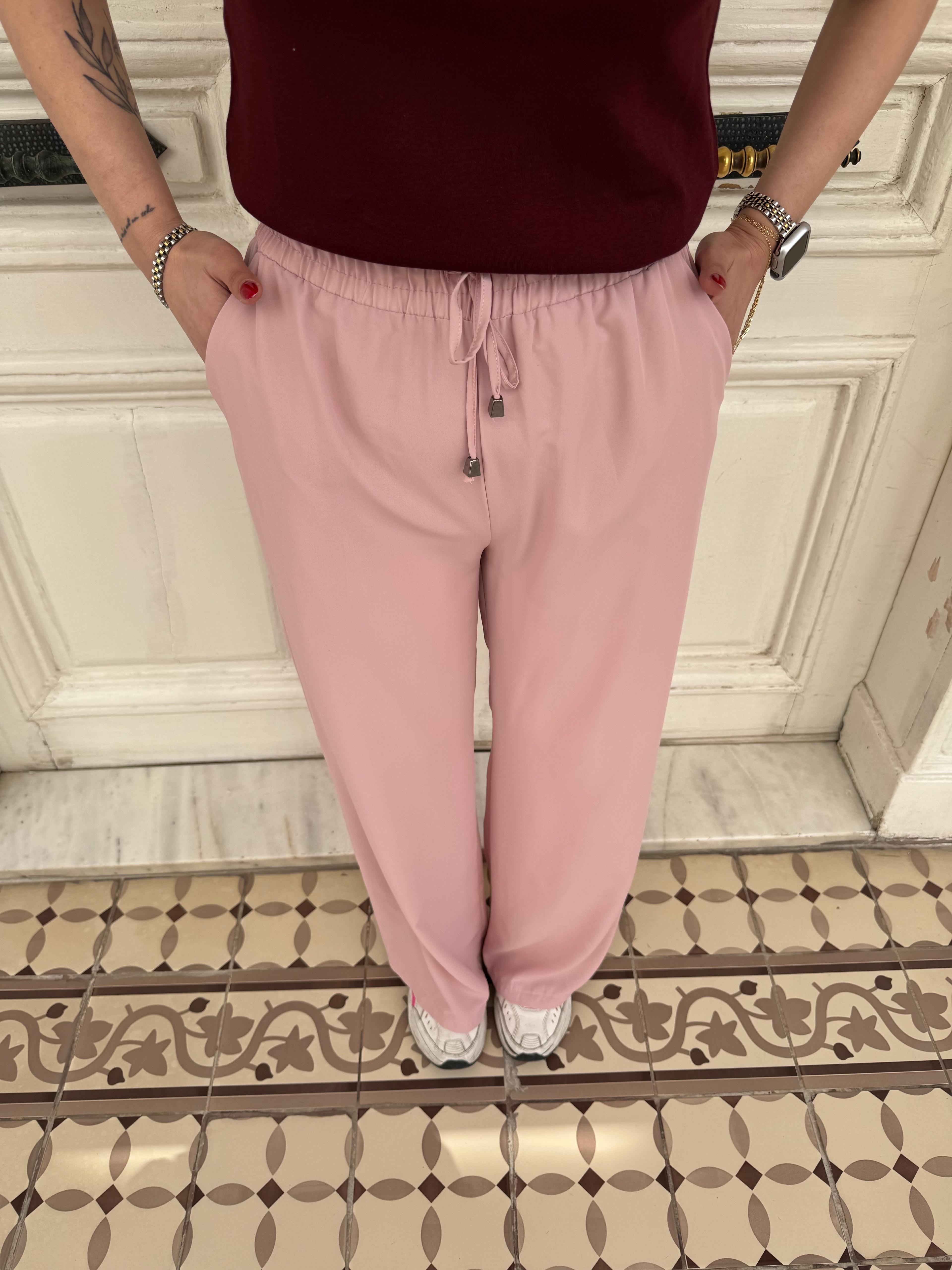 BELİ LASTİKLİ PALAZZO PANTOLON