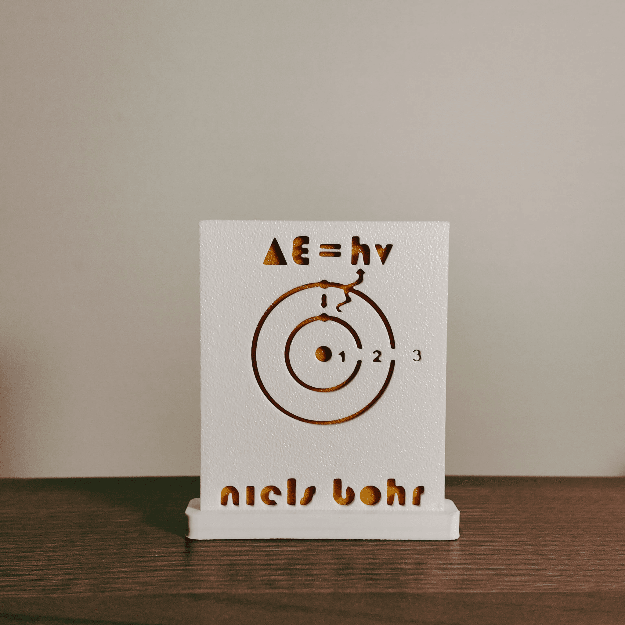 Bohr - Masaüstü Çerçeve Figür