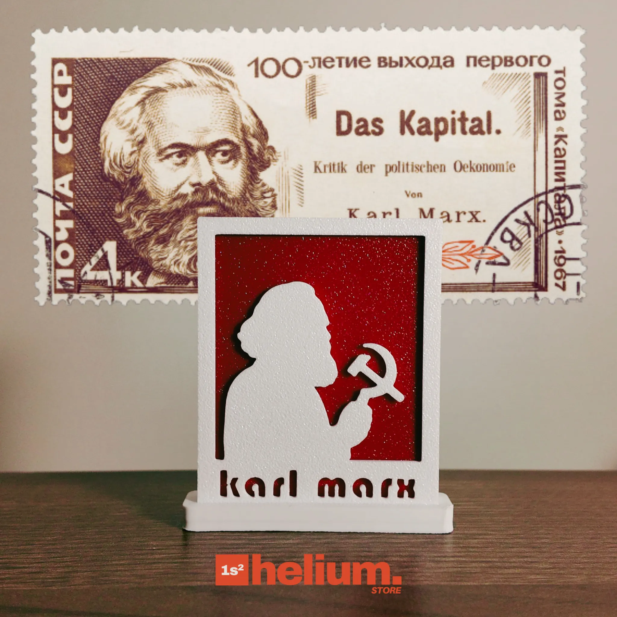 Karl Marx - Masaüstü Çerçeve Figür