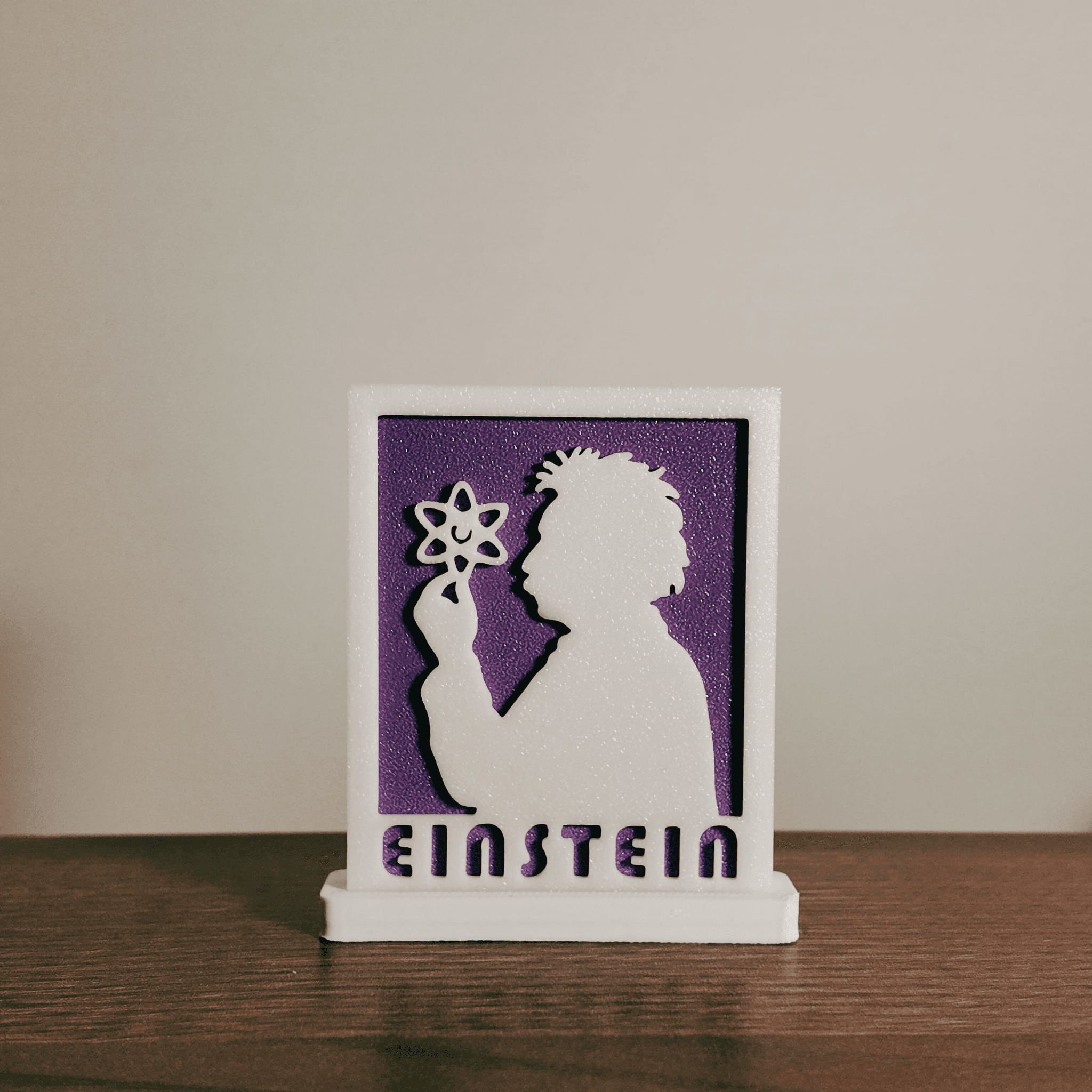 Einstein - Masaüstü Çerçeve Figür