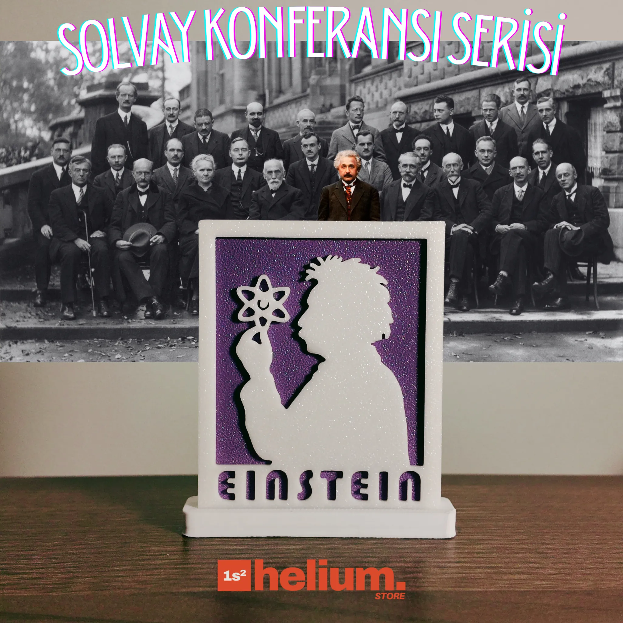 Einstein - Masaüstü Çerçeve Figür