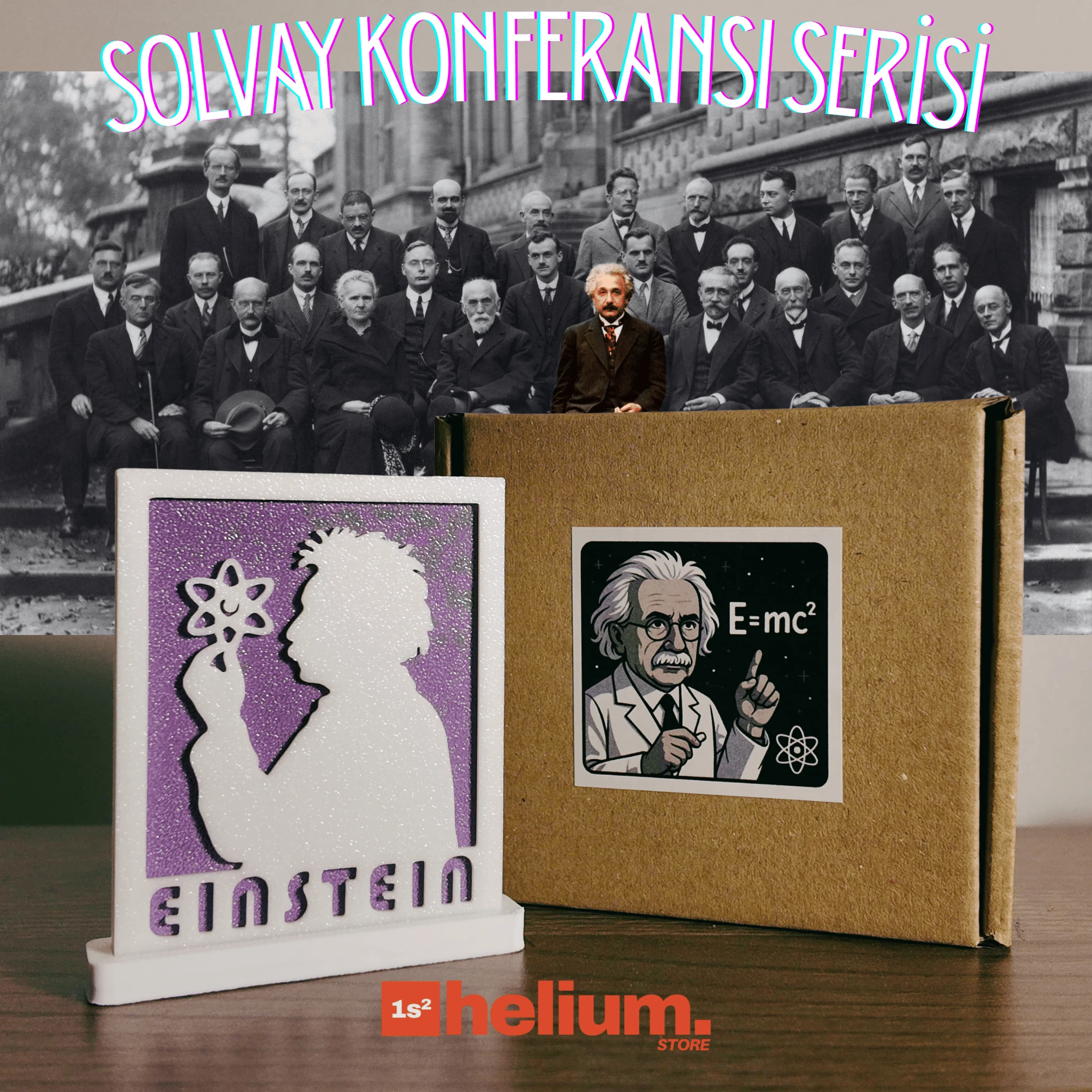 Einstein - Masaüstü Çerçeve Figür