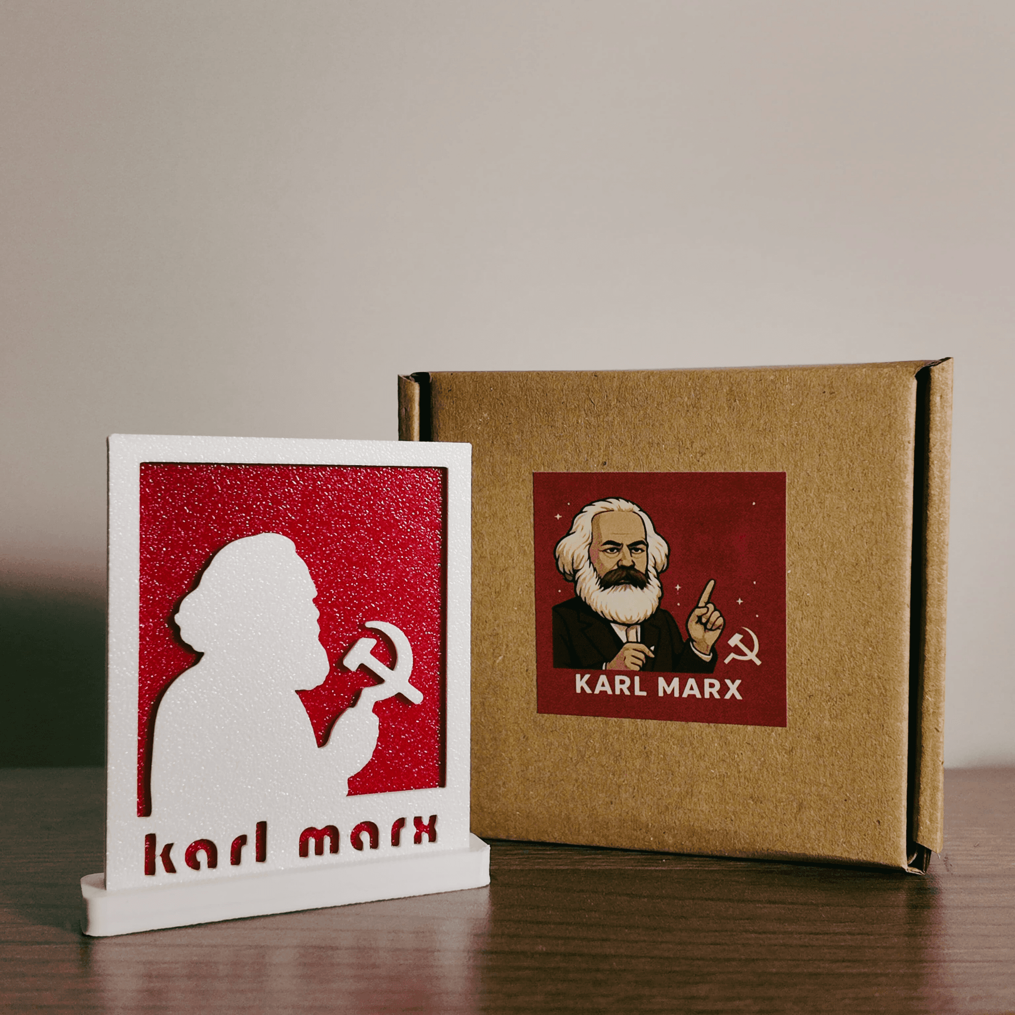 Karl Marx - Masaüstü Çerçeve Figür