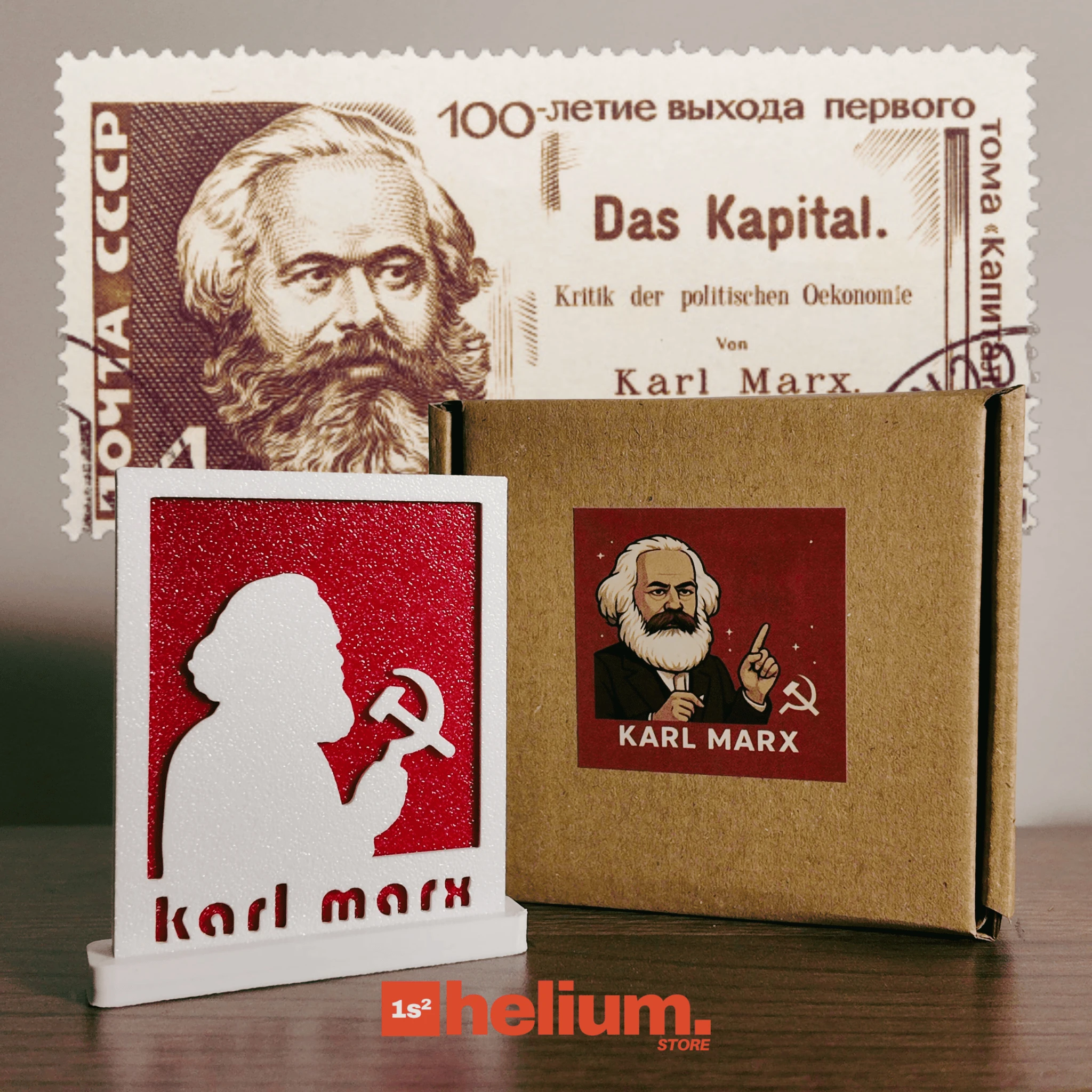 Karl Marx - Masaüstü Çerçeve Figür