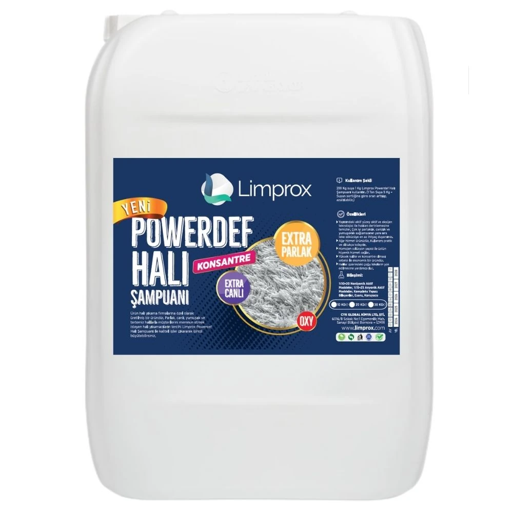 Powerdef Konsantre Halı Yıkama Şampuanı