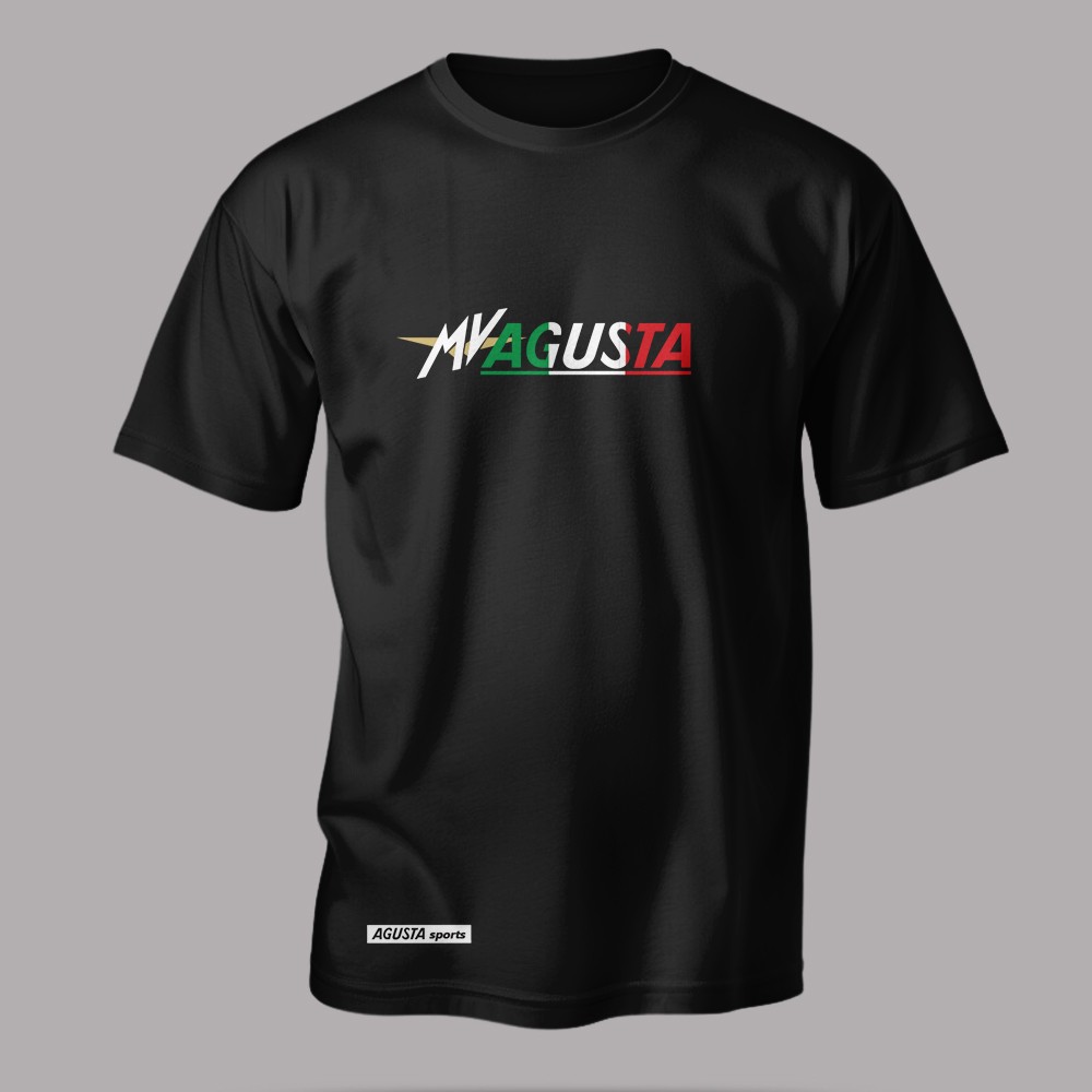 MV Aguasta Italyan Tutkusu Premium Tişört - Siyah