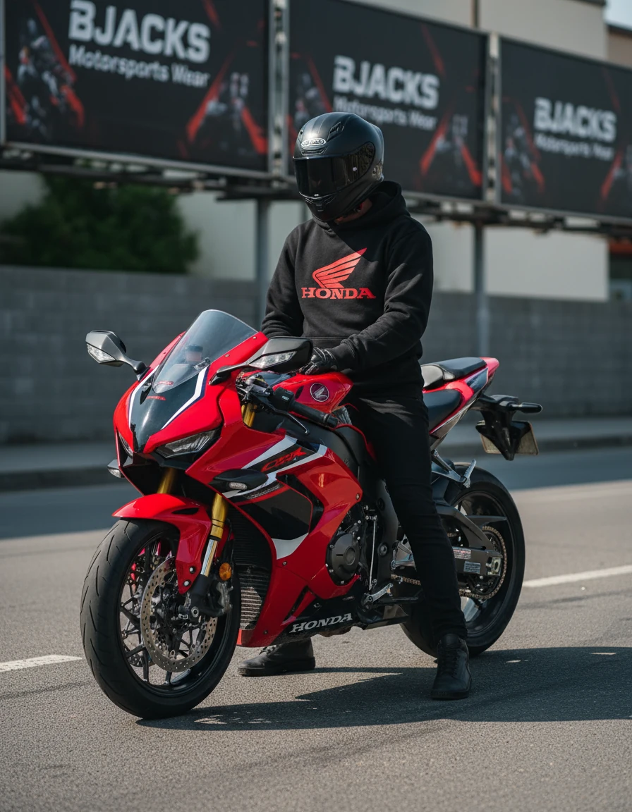 Honda Wing Fireblade Motorcu Hoodie – Kanatlarını Aç, Yol Senin!