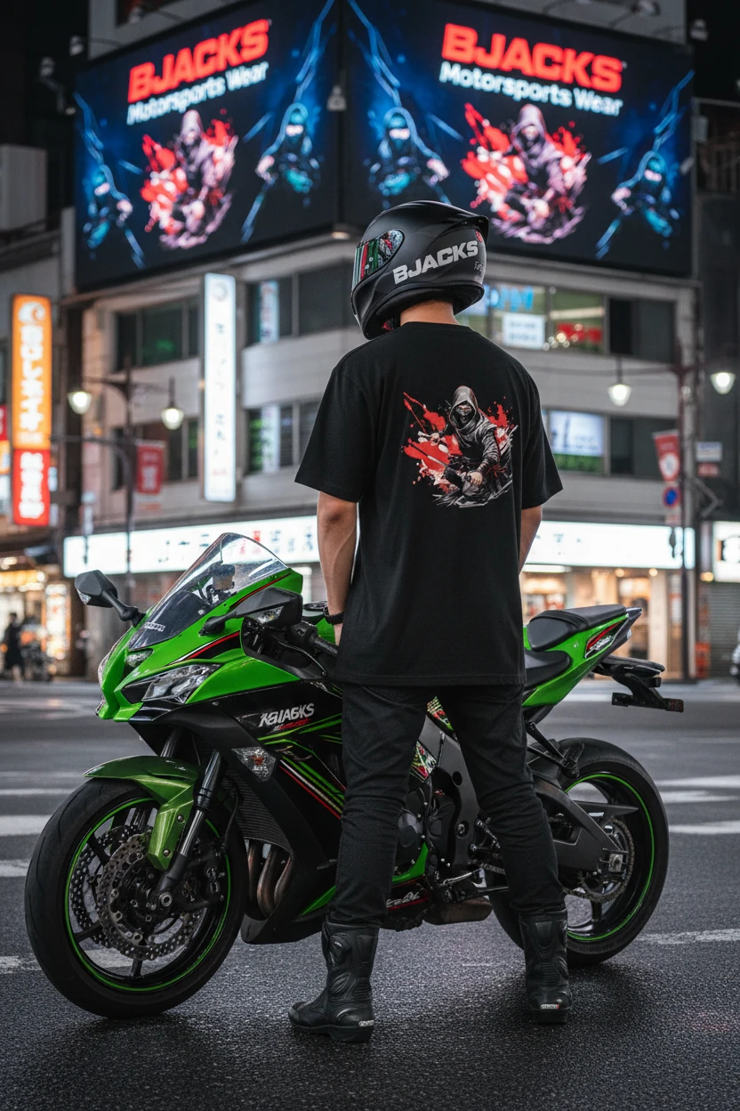 Kawasaki Ninja Özel Bloody Premium Tişört - Siyah