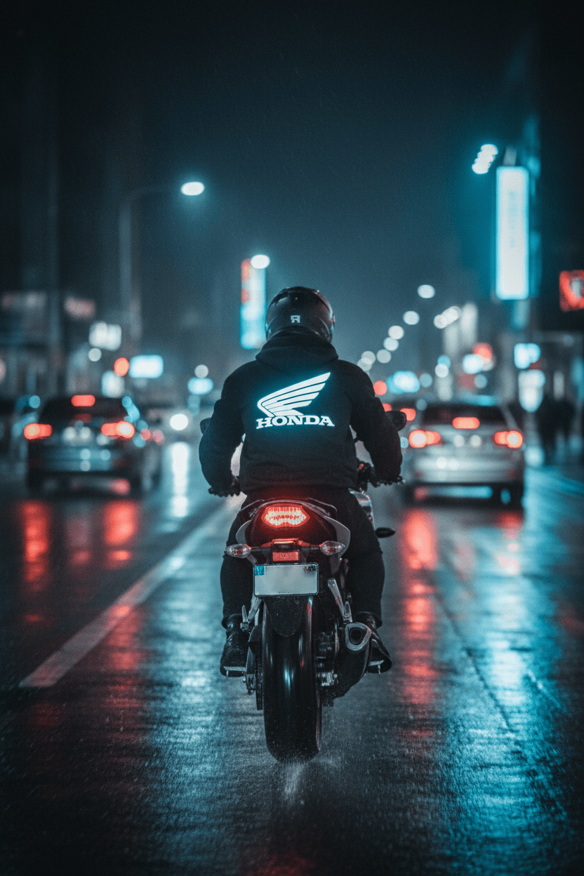 Honda Reflektörlü Premium Hoodie