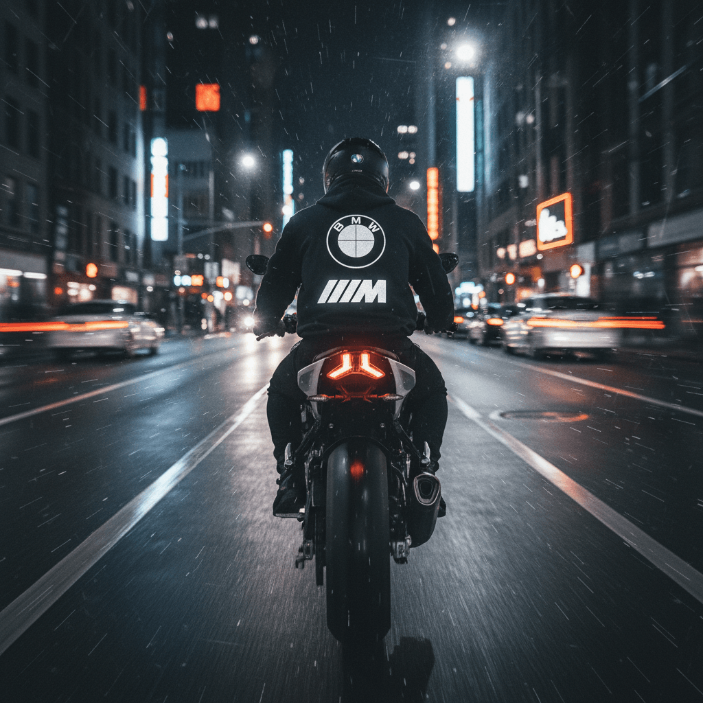 BMW Reflektörlü Premium Hoodie