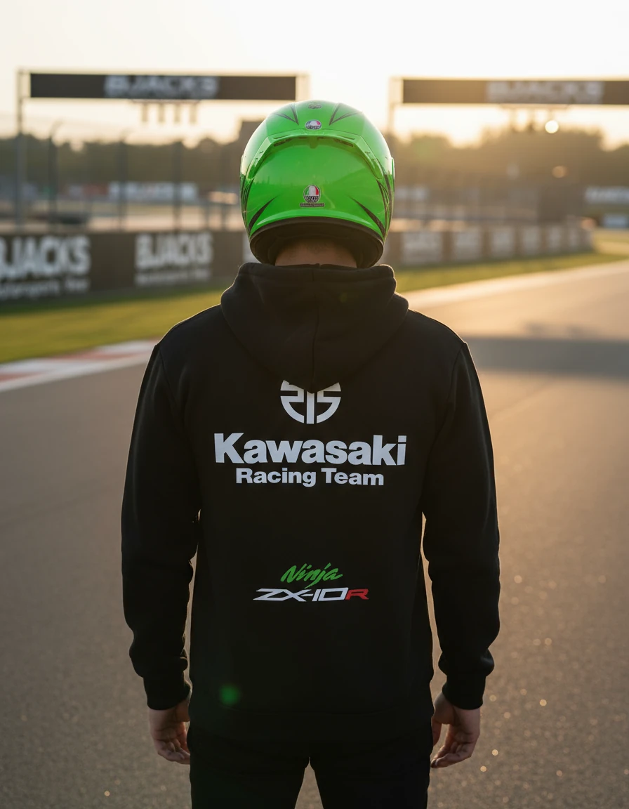 Kawaski ZX-10R Hoodie – Pist Ruhunu Yansıtan Tarz 