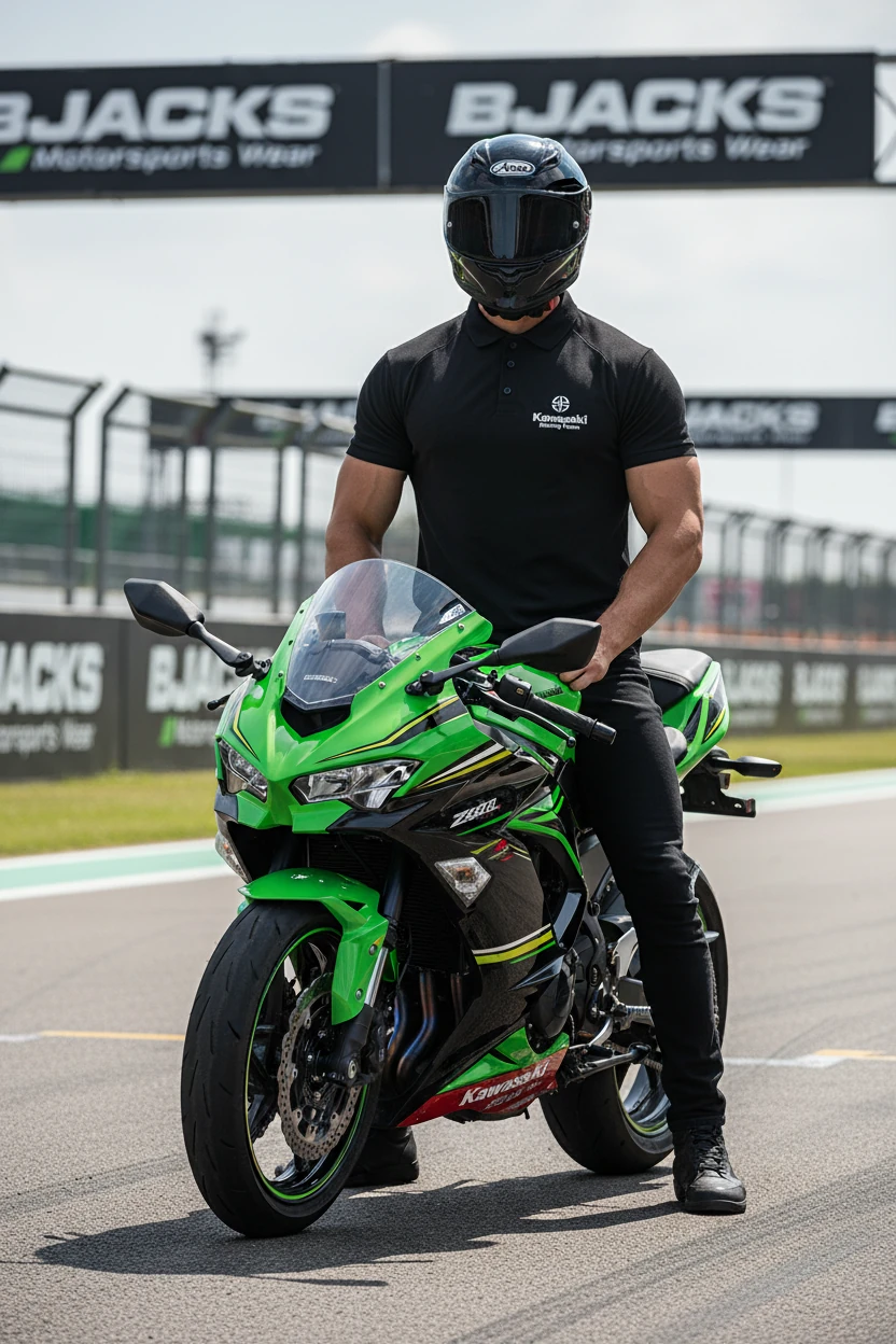 Kawasaki ZX4RR Climacool Polo Yaka Premium Tişört