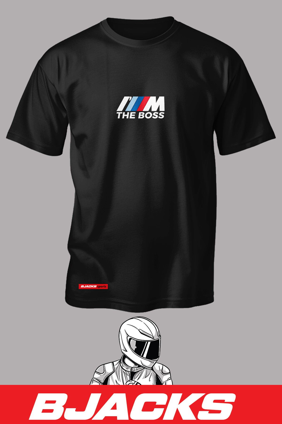BJACKS'den BMW I'M BOSS MPower Design Premium Tişört - Siyah