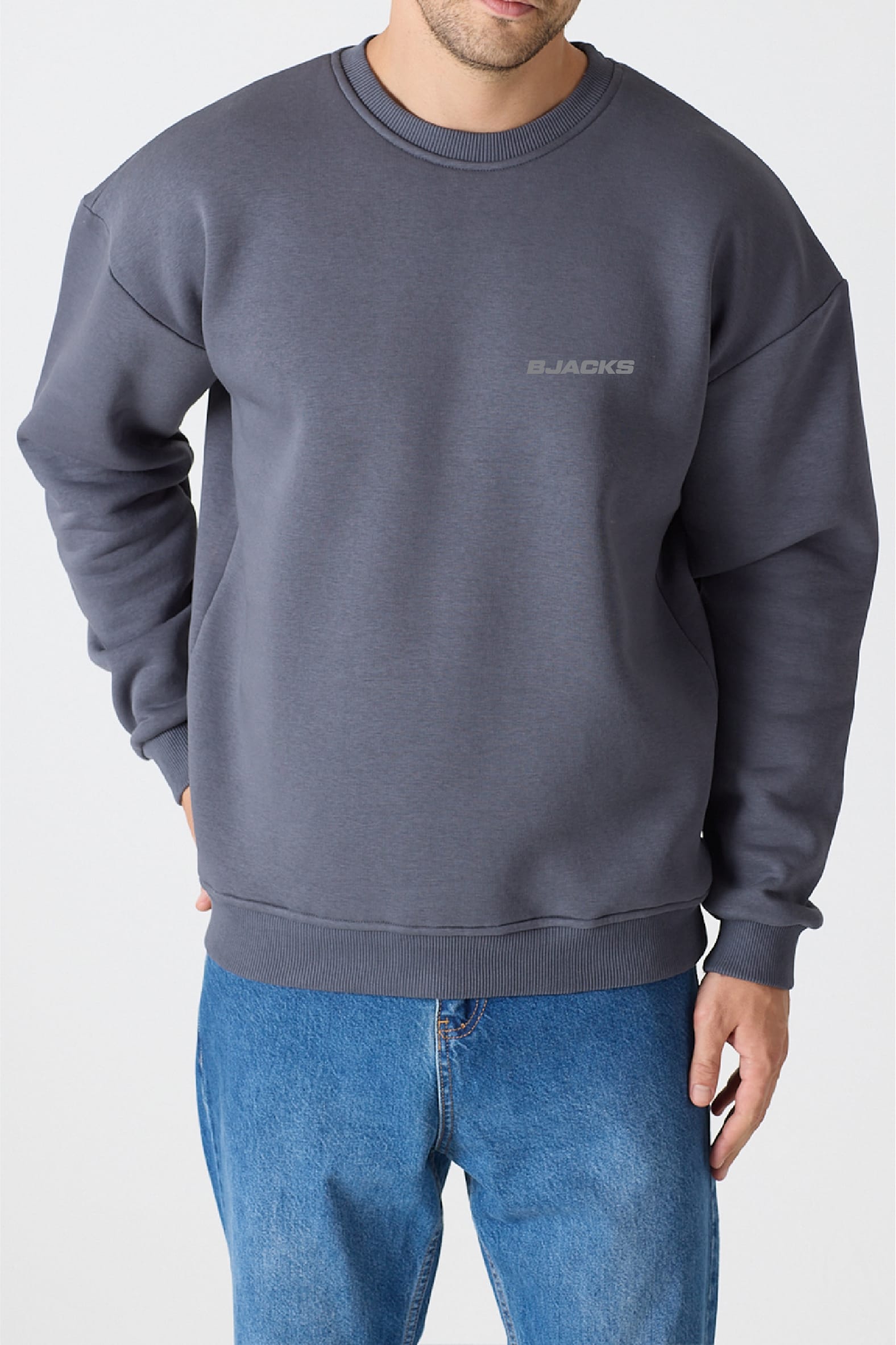 Basic Premium Sweatshirt - BJACKS Motorsports Wear - Taş