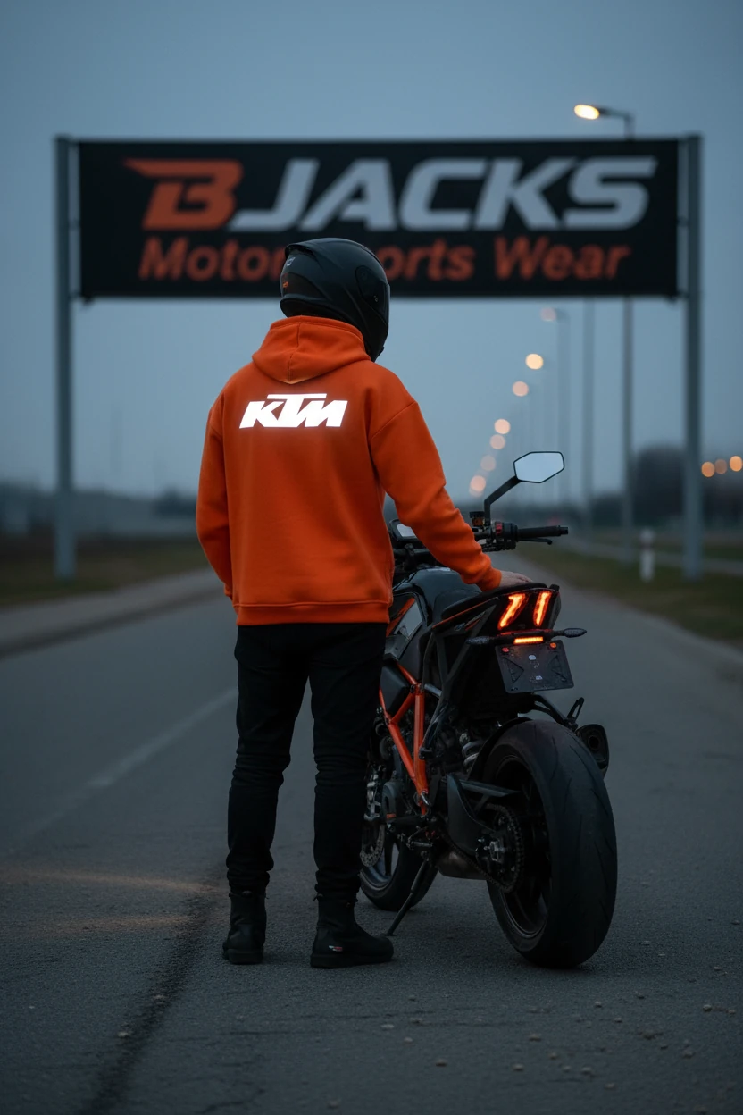 KTM Spirit Turuncu Reflektörlü Premium Hoodie