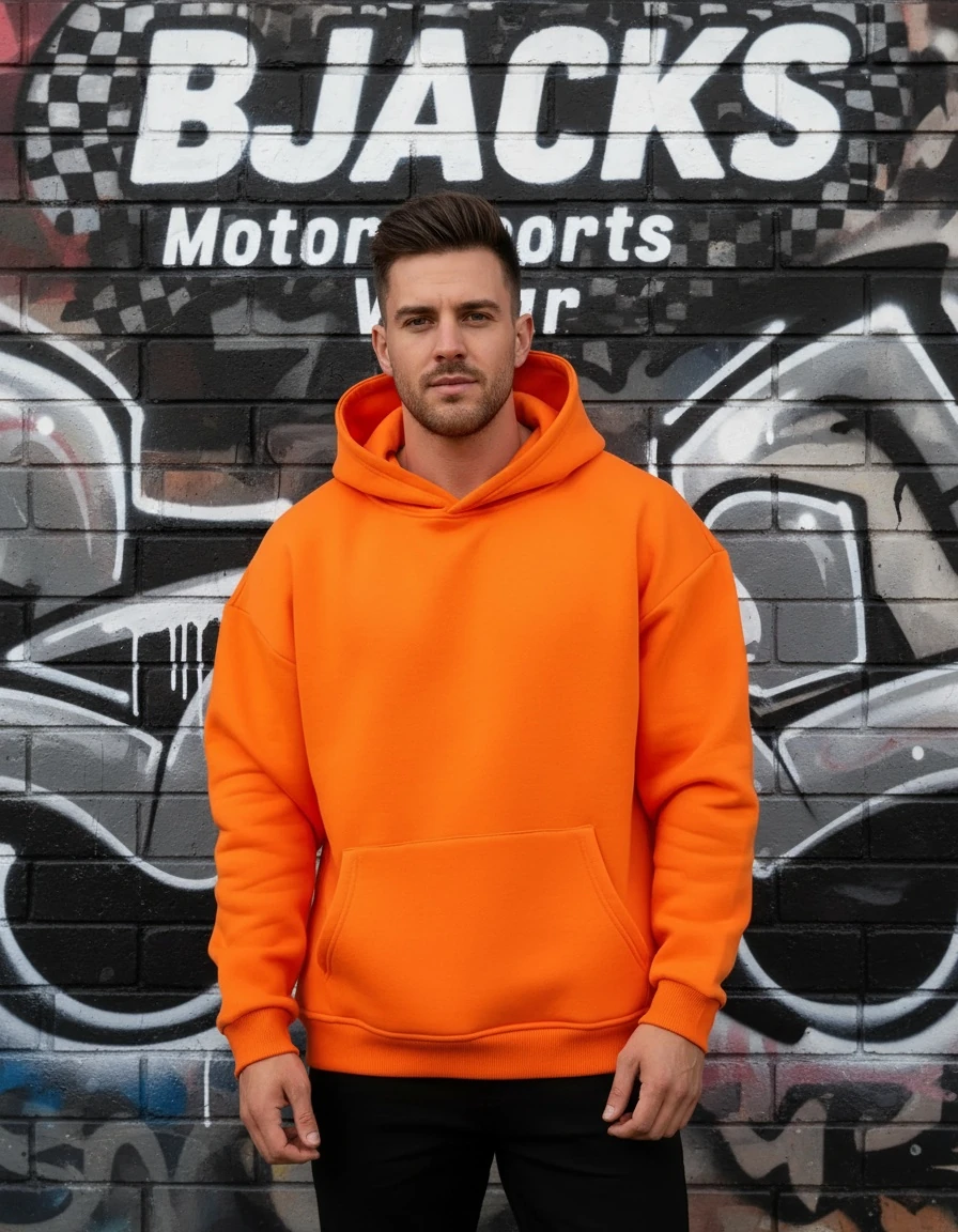 Premium Kapüşonlu Hoodie – Soğuk Geçirmez, Tüylenme Yapmaz, Rahat ve Şık Tasarım - Turuncu