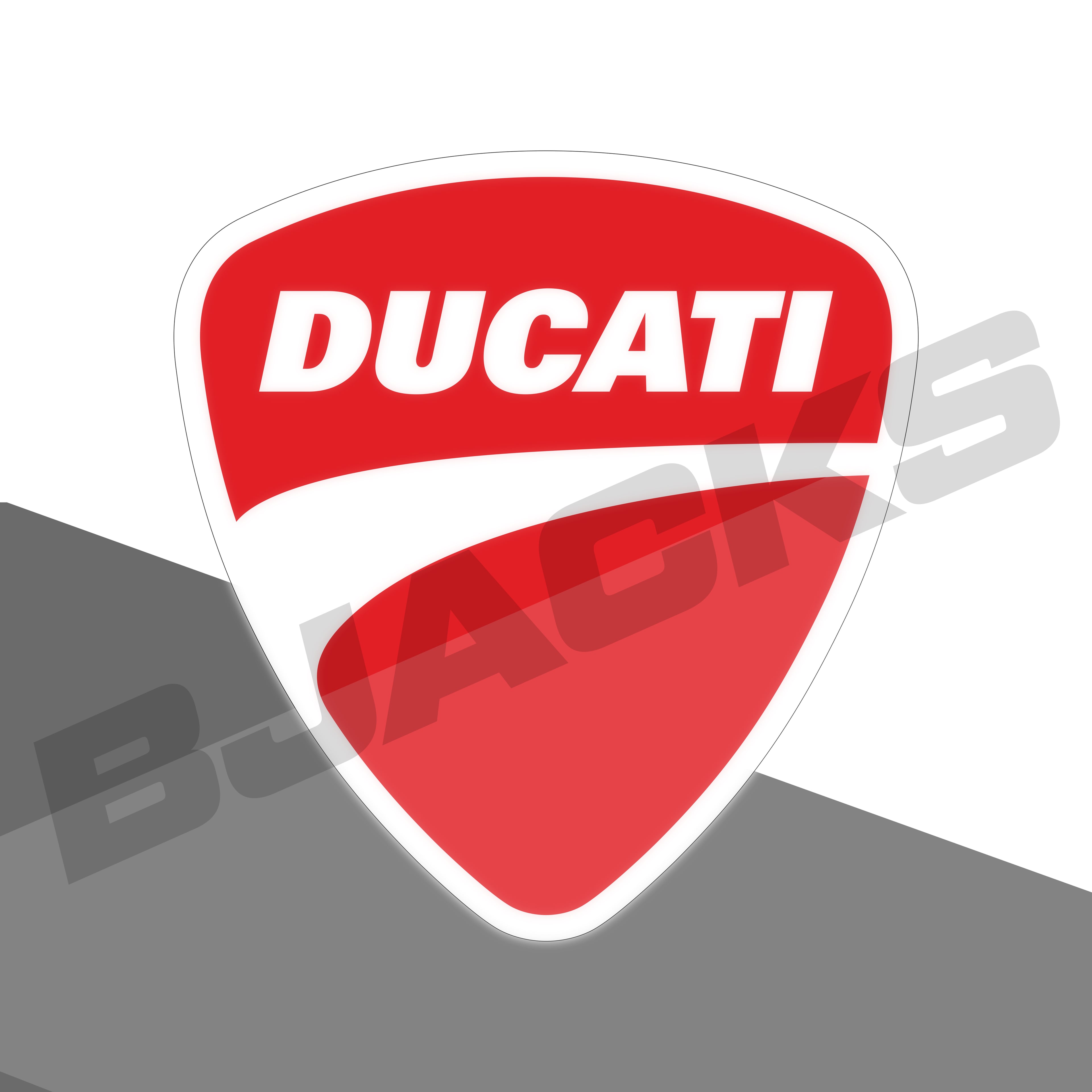 DUCATI Damla Sticker 7x7,4 CM – Tarzına 3D Dokunuş