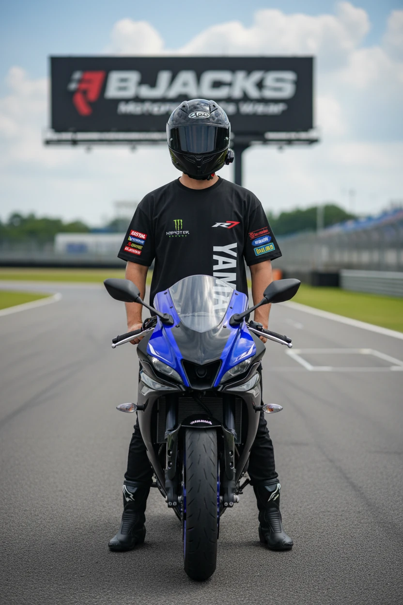 YZF R7 MotoGP Yarış Özel Tasarım Premium Tişört