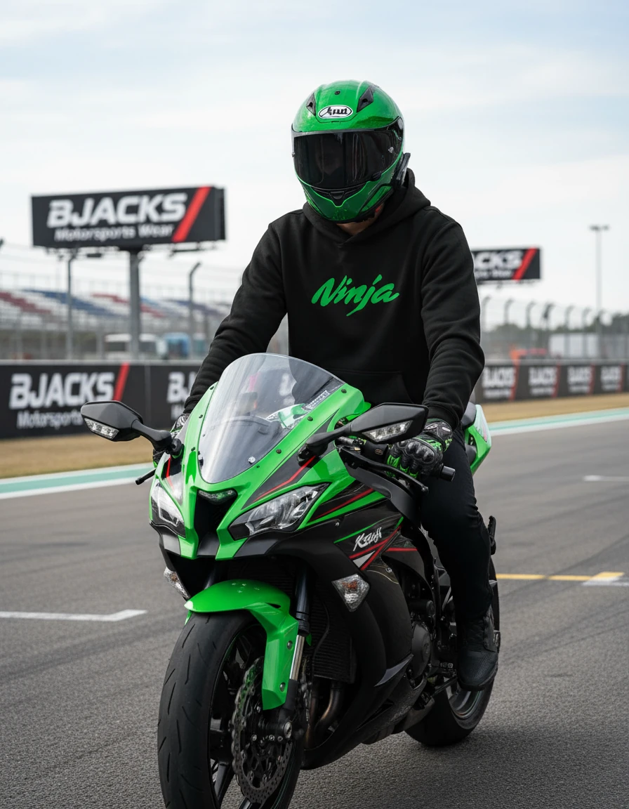 Kawaski ZX-4RR Hoodie – Kompakt Gücün Simgesi