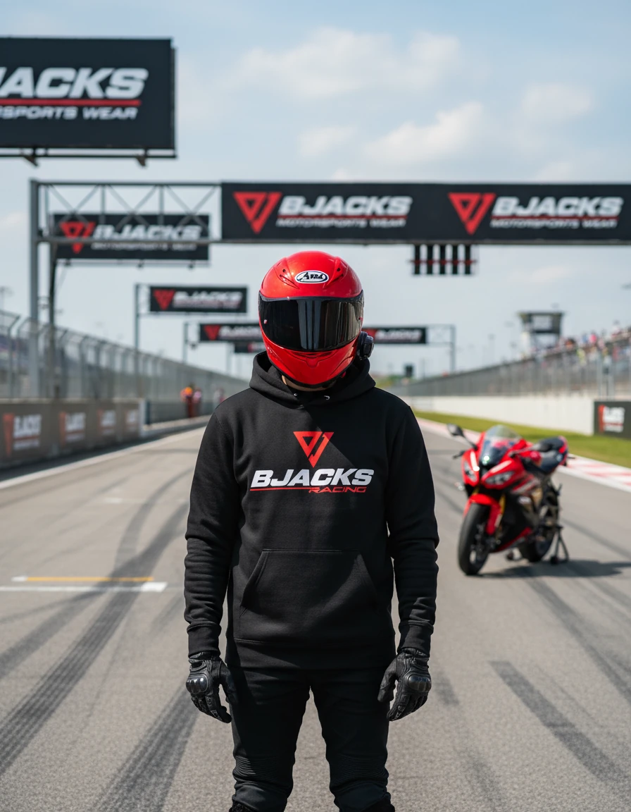 BJACKS Racing Hoodie – Hız, Stil ve Performansın Buluştuğu Nokta