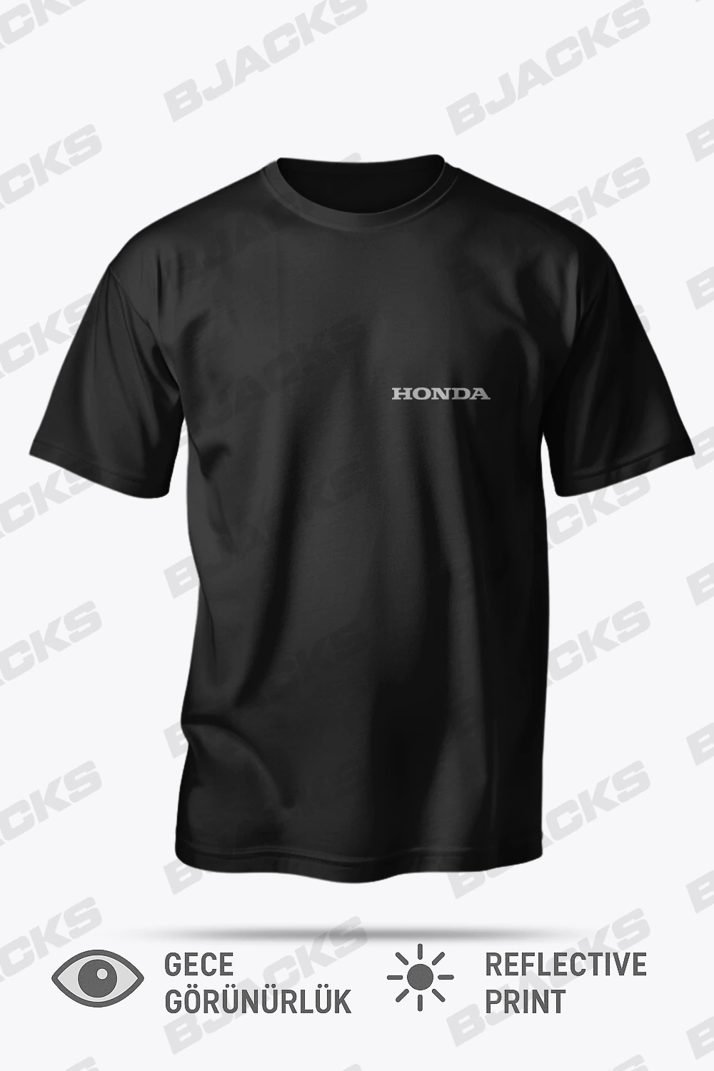 Reflektör Baskılı Honda Özel Premium Tişört