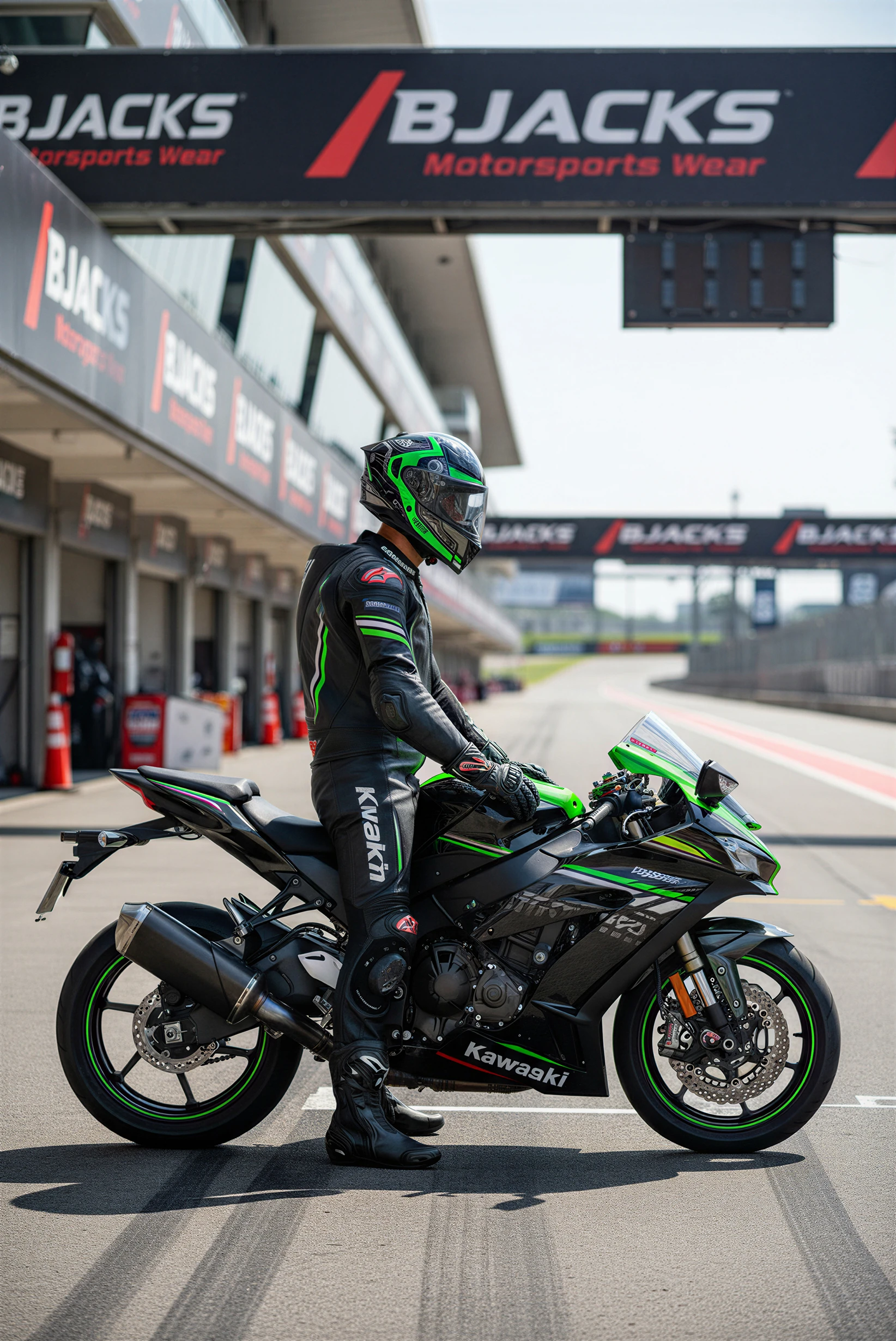 Nukro YM-853 Combat Green Black Kapalı Kask | Pinlock 30 Dahil | Üst Düzey Güvenlik ve Konfor