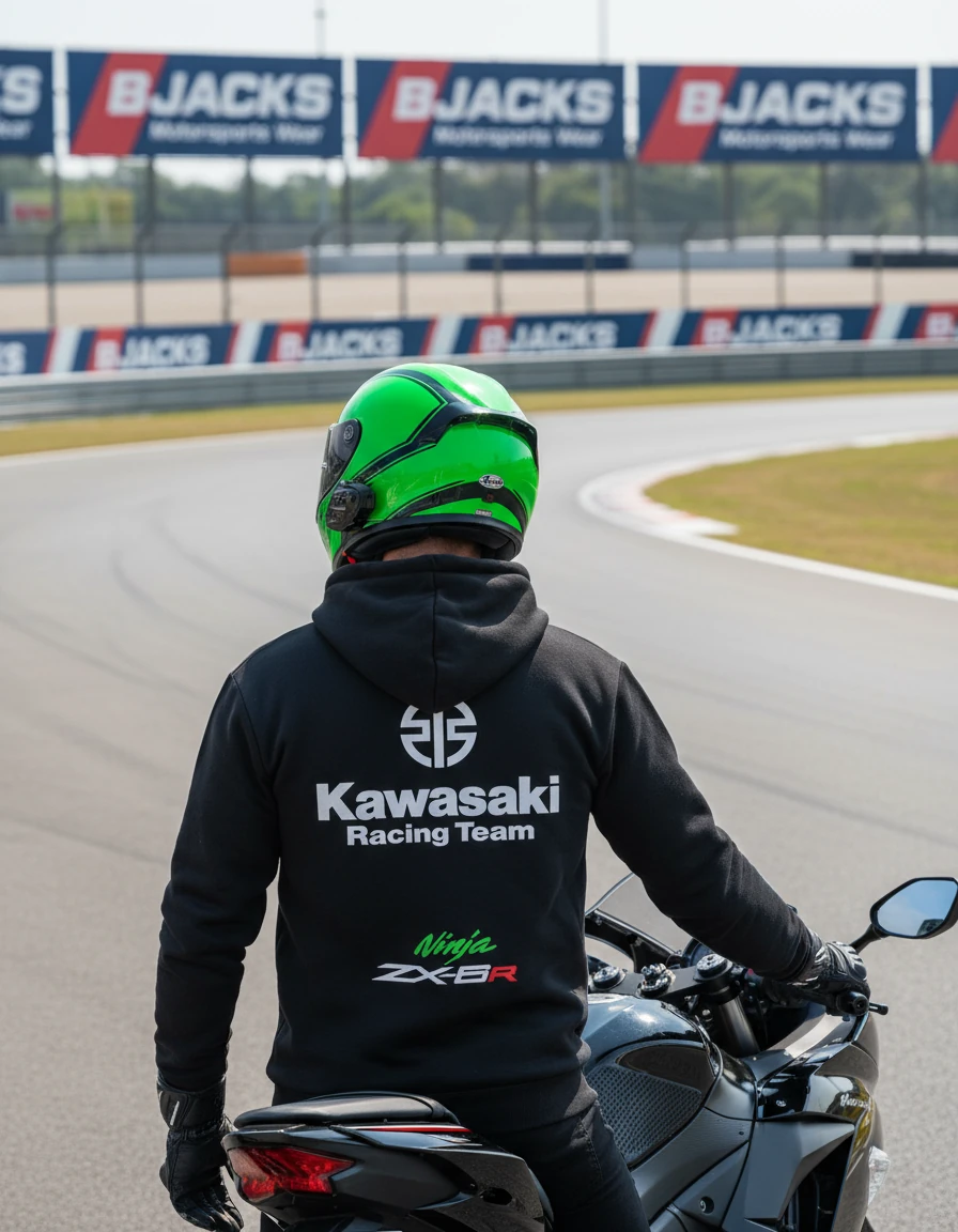 Kawaski ZX-6R Hoodie – Pist Ruhunu Yansıtan Tarz 