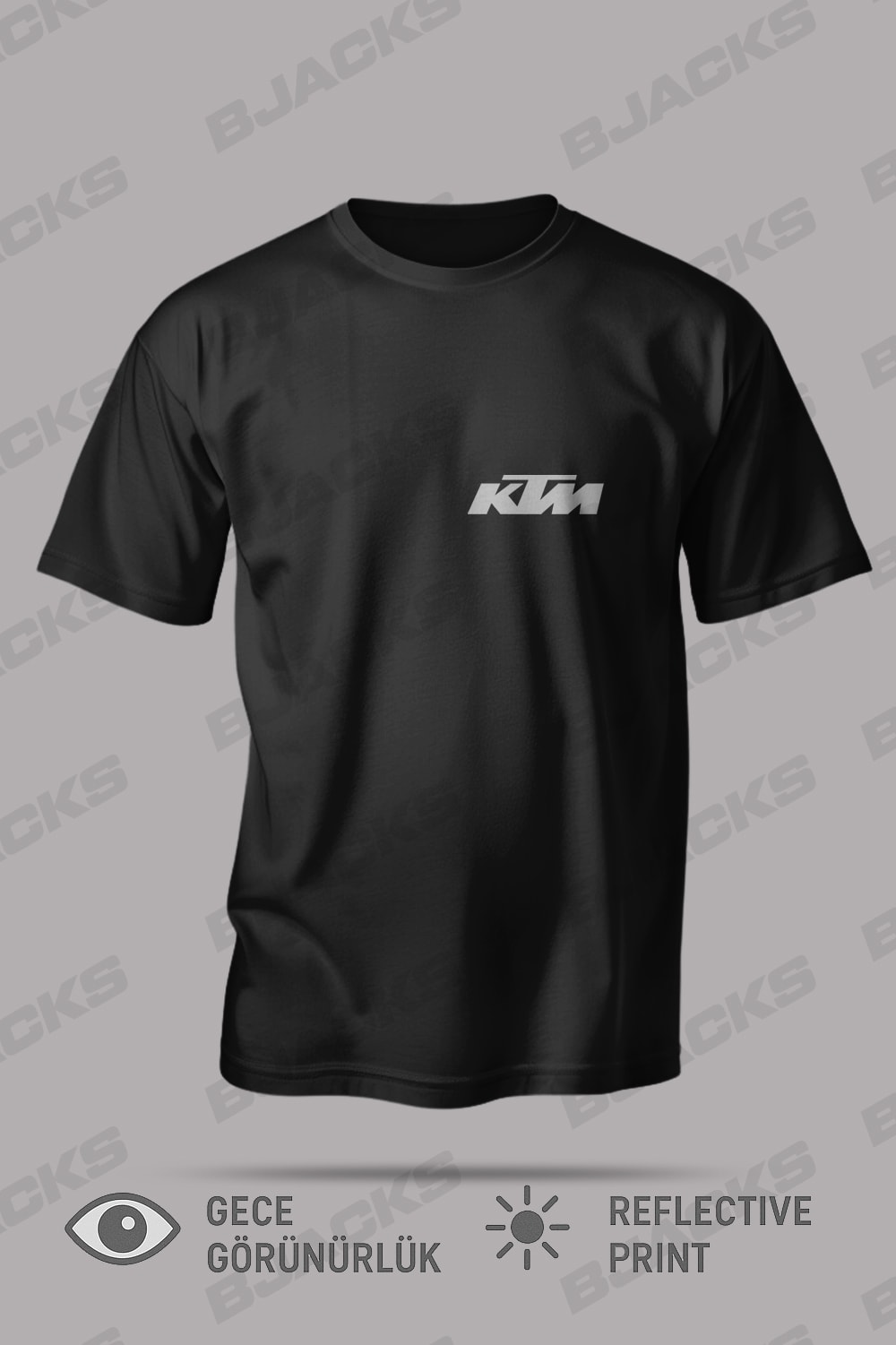 Reflektör Baskılı KTM Özel Premium Tişört