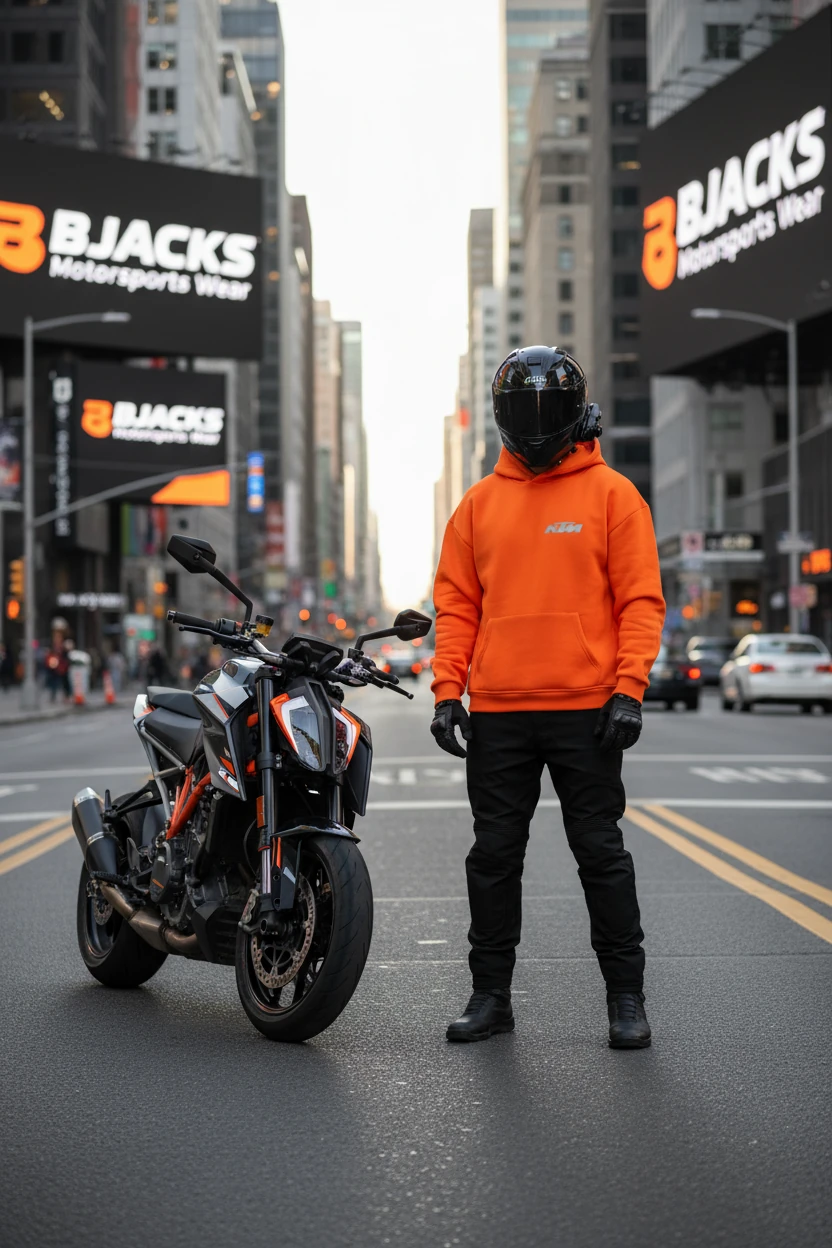 KTM Spirit Turuncu Reflektörlü Premium Hoodie