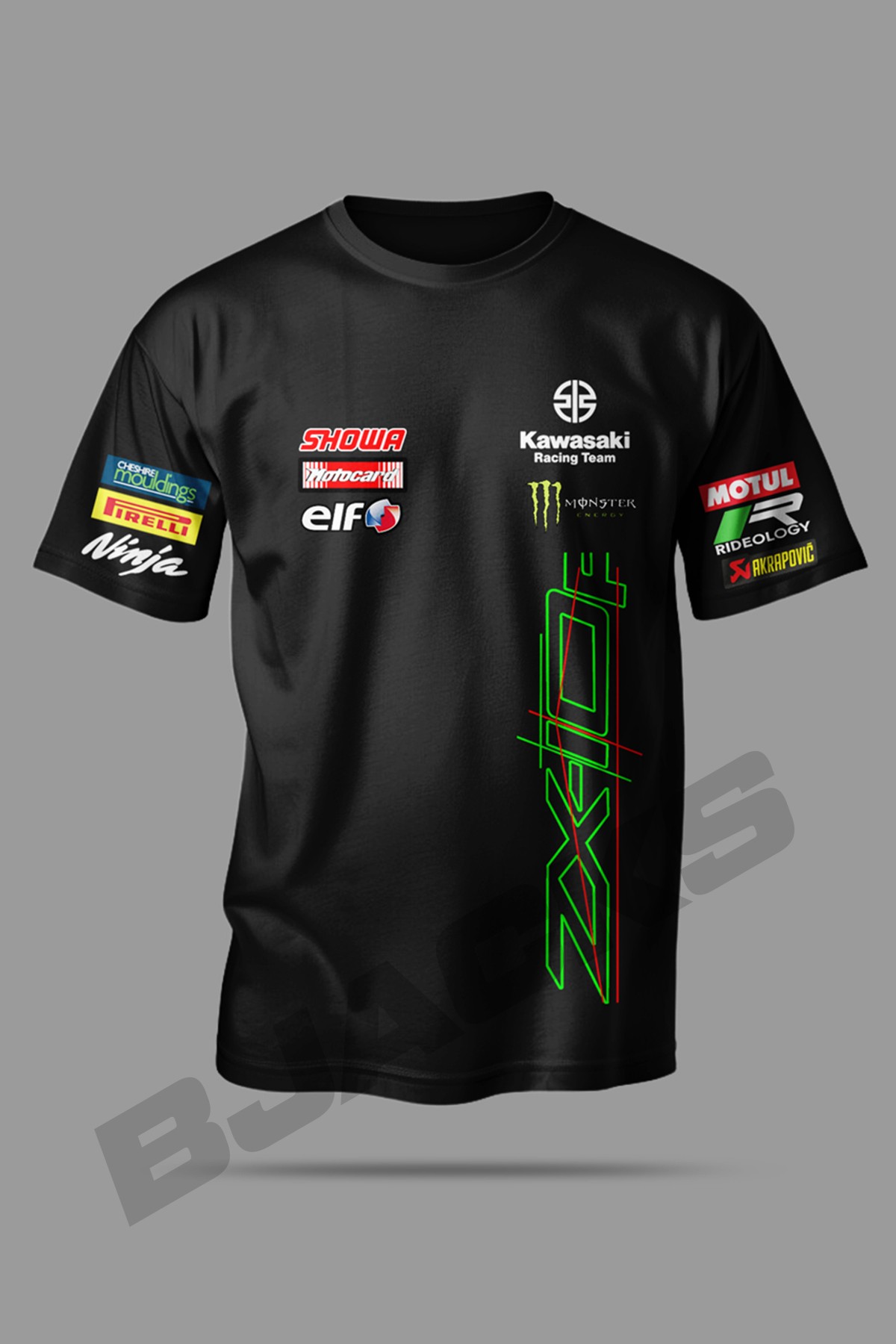 Kawasaki ZX10R SBK Özel Tasarım T-Shirt