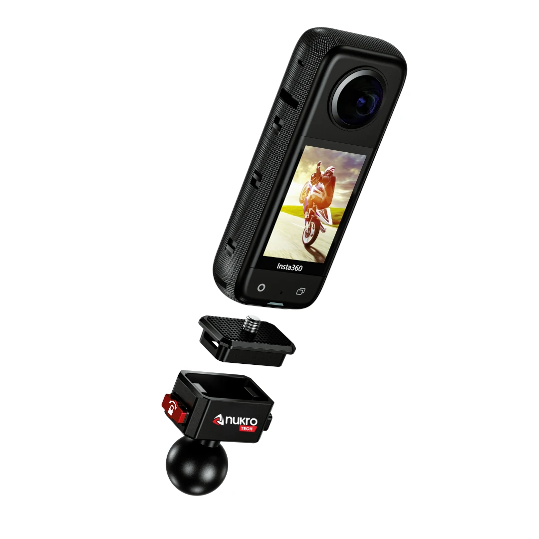 Nukro Tech Kelepçe Bağlantılı 360° Aksiyon Kamera Tutucu – Tak Çıkar Başlıklı | BJACKS