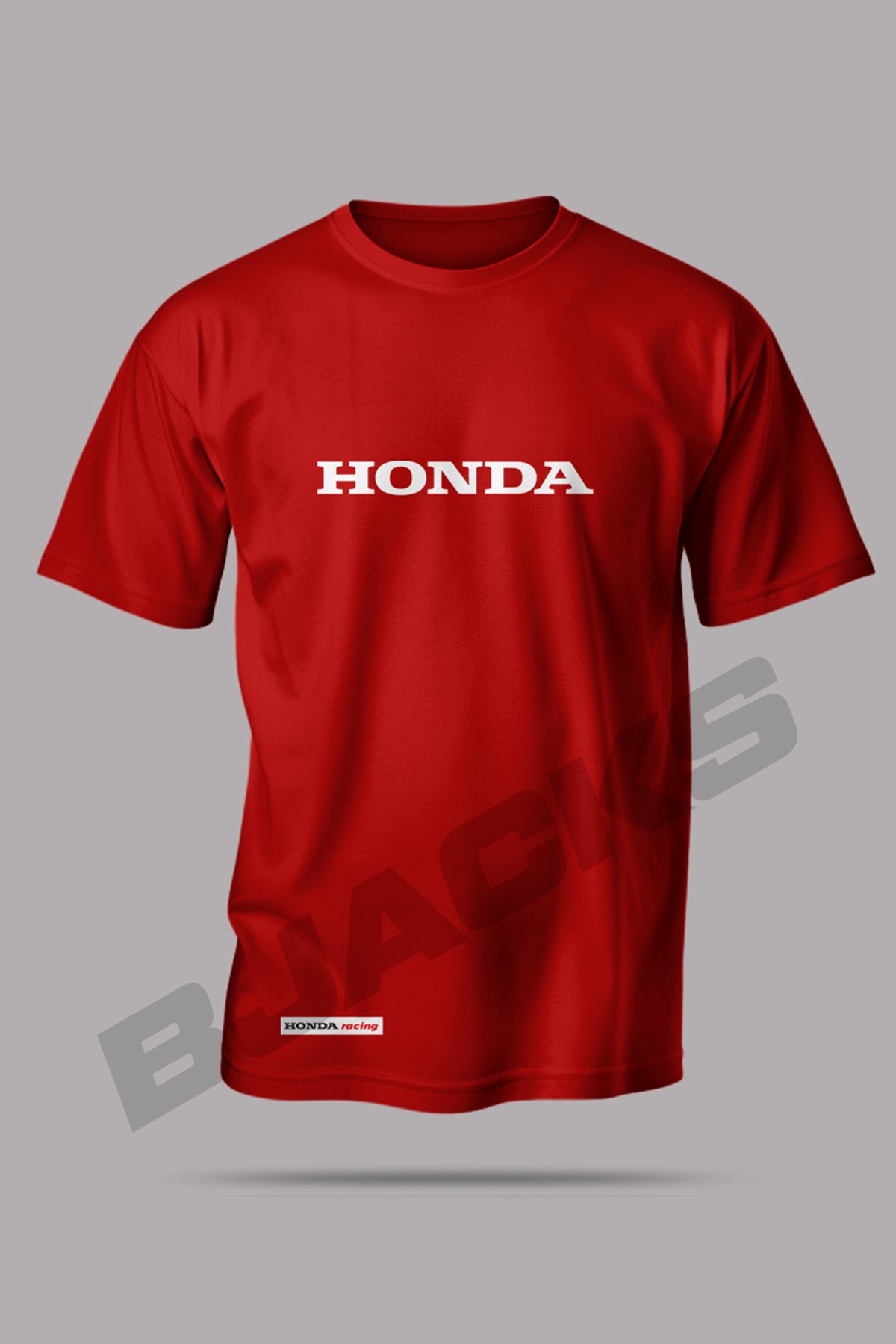 Honda Tutkunlarına Özel Honda Baskılı Premium Tişört - Kırmızı