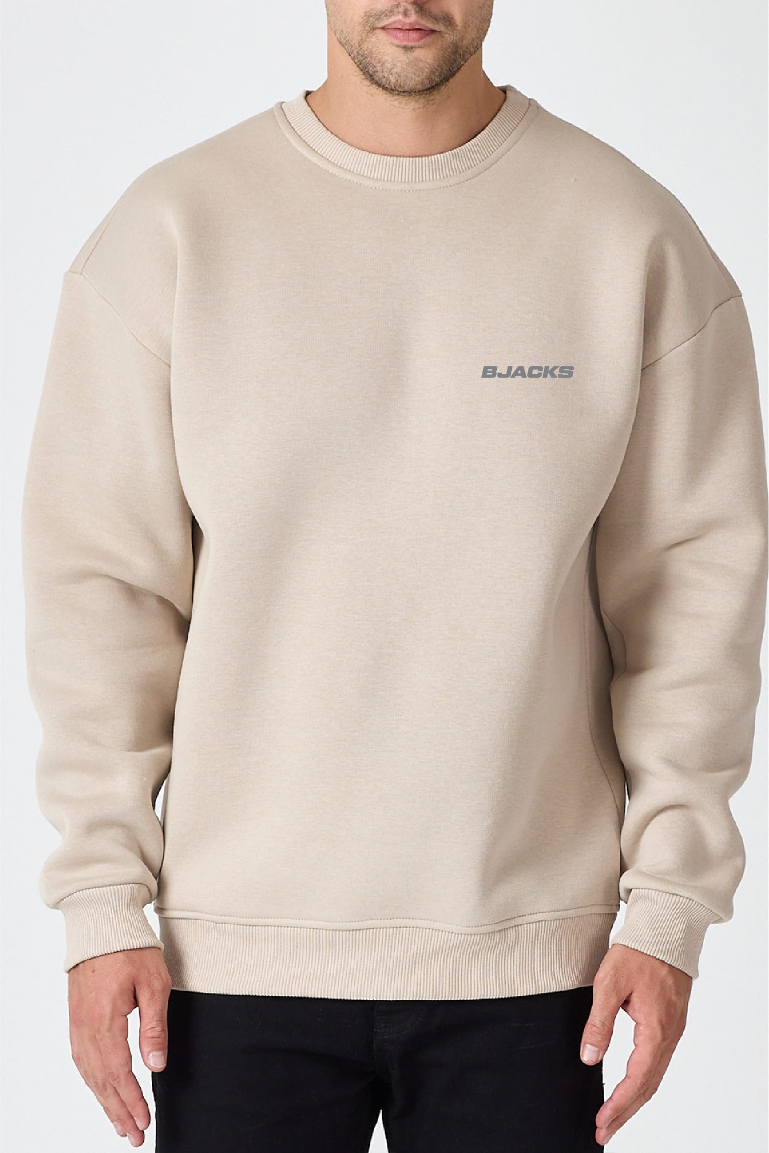 Basic Premium Sweatshirt - BJACKS Motorsports Wear - Krem