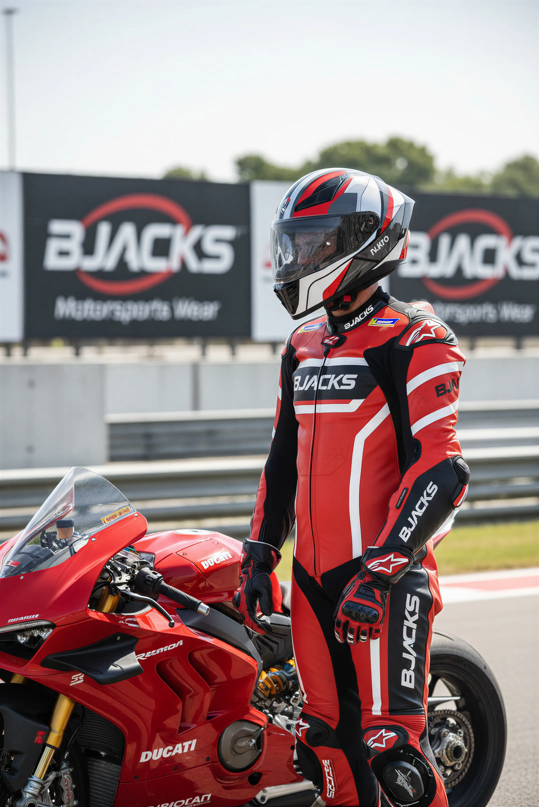 Nukro YM-853 Shine Red White Kapalı  Kask Pinlock 30 Dahil | Üst Düzey Güvenlik ve Konfor