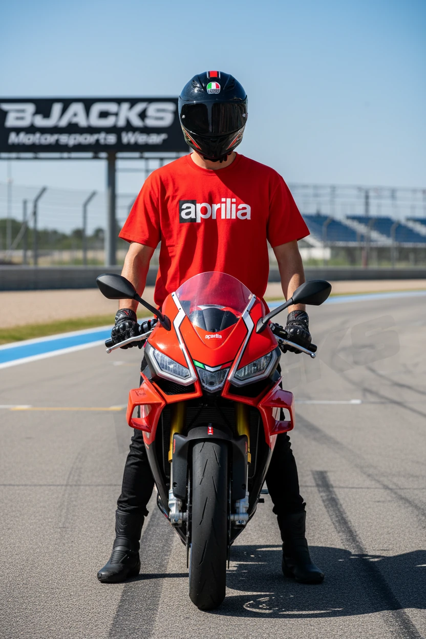 Aprilia Legacy Unisex Tişört - Aprilia Tutkunlarına Özel - Kırmızı